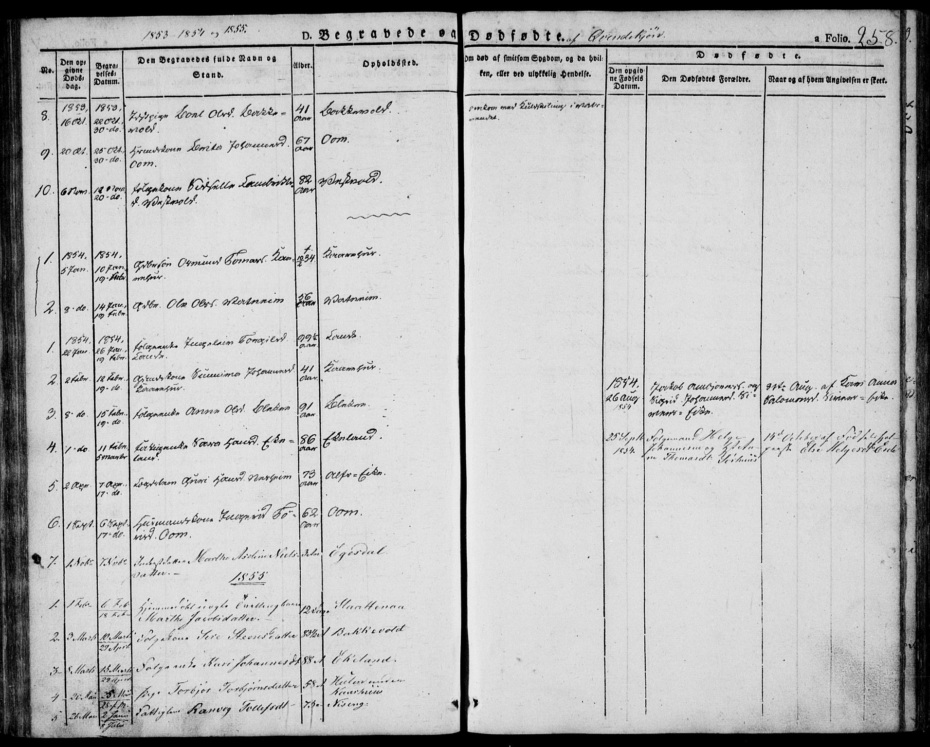 Skjold sokneprestkontor, AV/SAST-A-101847/H/Ha/Haa/L0005: Parish register (official) no. A 5, 1830-1856, p. 258