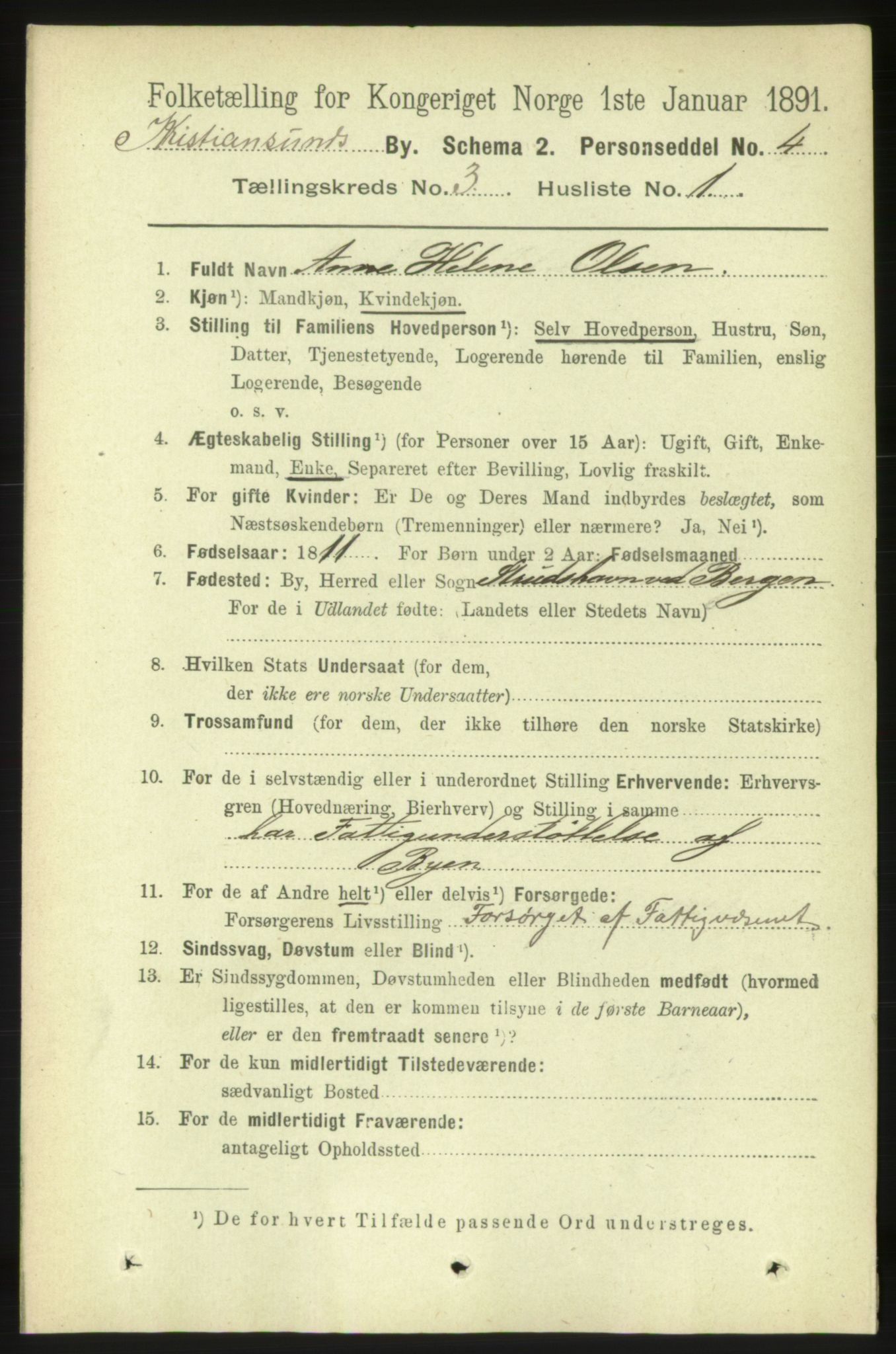 RA, 1891 census for 1503 Kristiansund, 1891, p. 2795