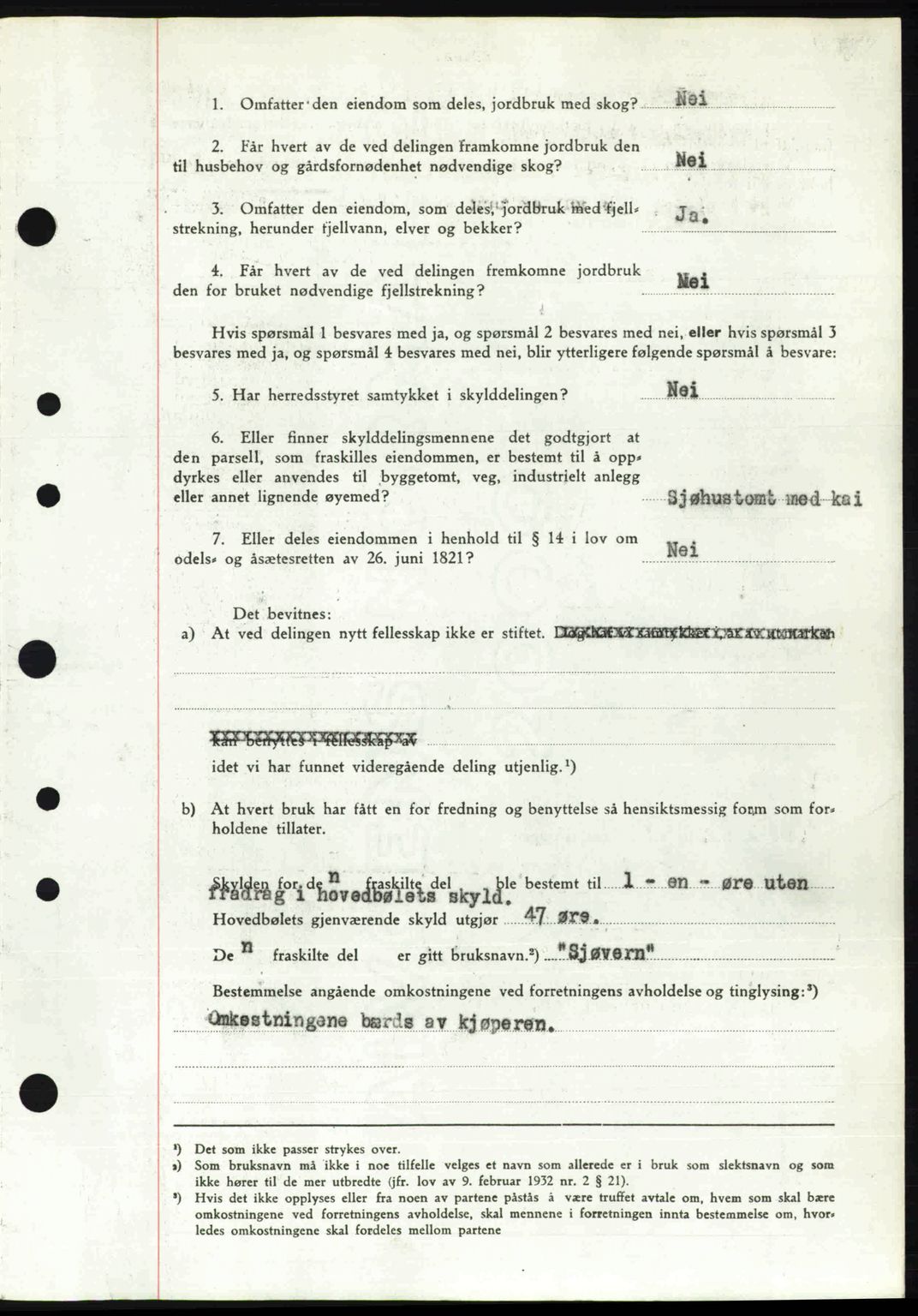 Nordfjord sorenskriveri, SAB/A-2801/02/02b/02bj/L0016a: Mortgage book no. A16 I, 1949-1950, Diary no: : 194/1950