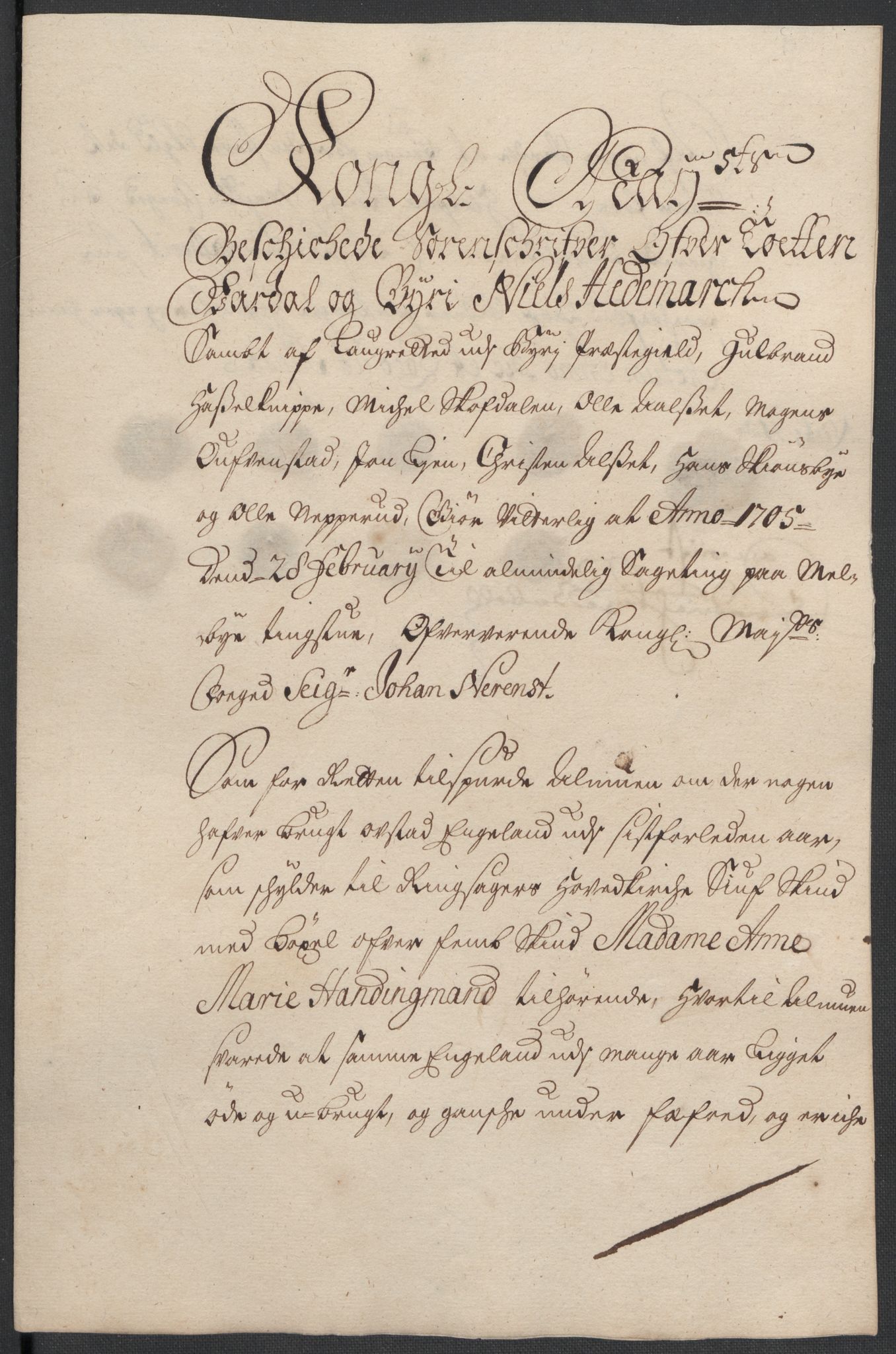 Rentekammeret inntil 1814, Reviderte regnskaper, Fogderegnskap, AV/RA-EA-4092/R18/L1302: Fogderegnskap Hadeland, Toten og Valdres, 1704, p. 484