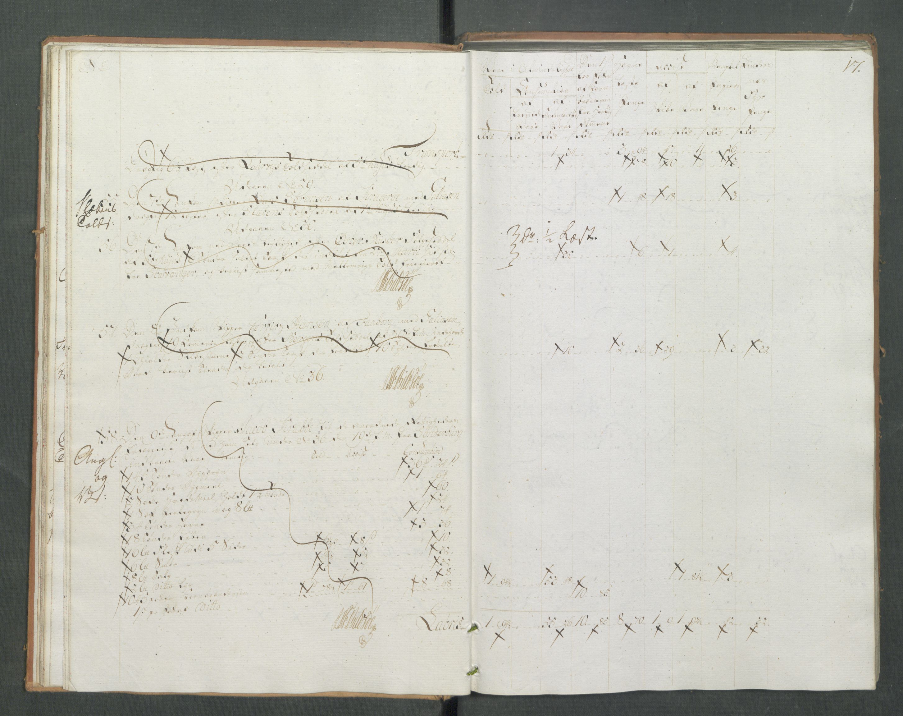 Generaltollkammeret, tollregnskaper, RA/EA-5490/R13/L0085/0001: Tollregnskaper Kragerø / Inngående tollbok, 1790-1792, p. 16b-17a