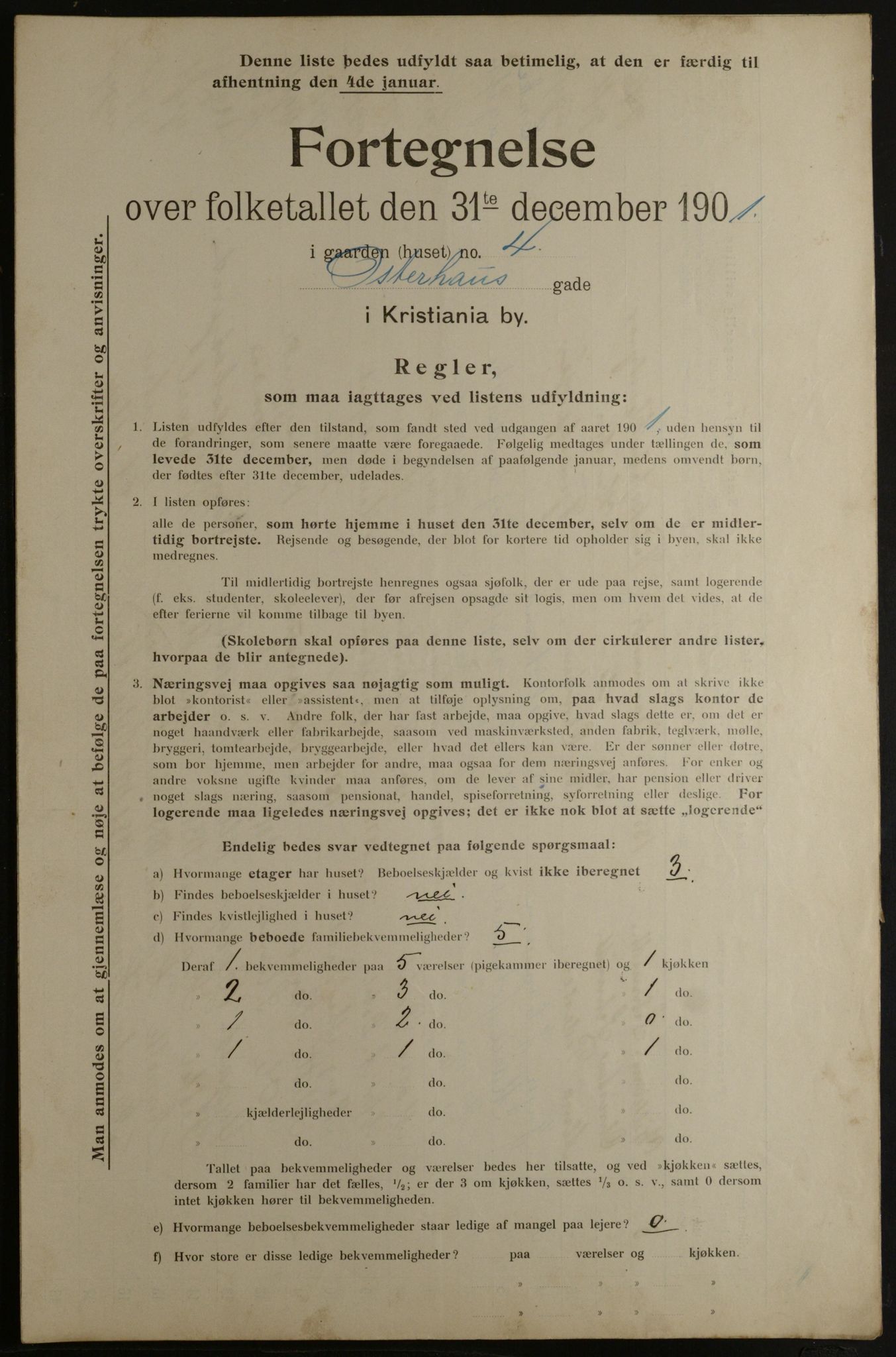 OBA, Municipal Census 1901 for Kristiania, 1901, p. 11870