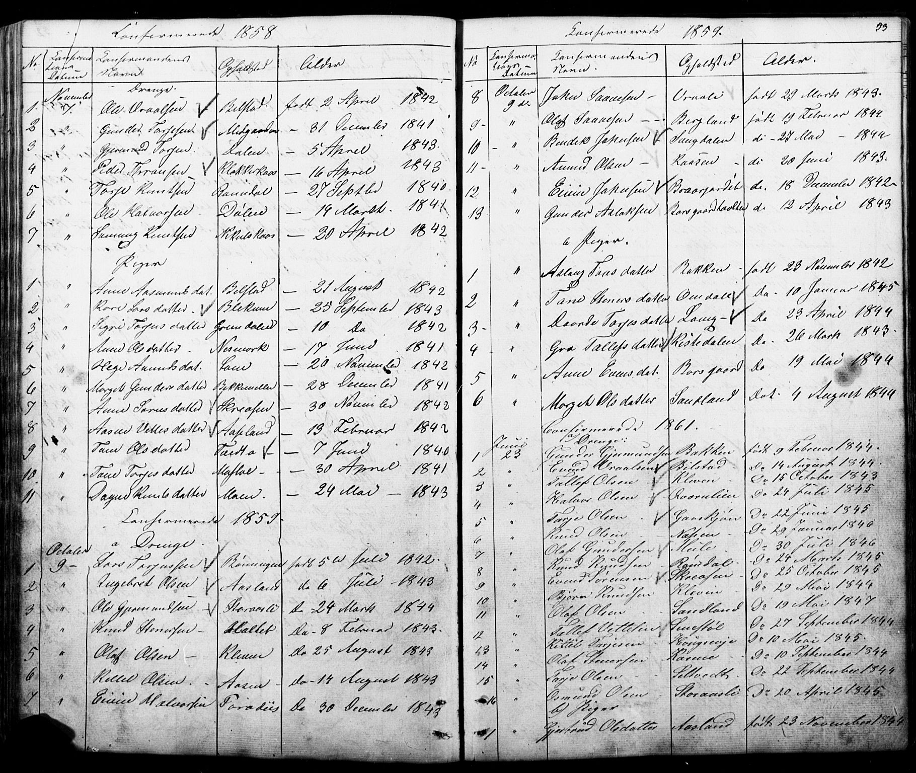 Mo kirkebøker, SAKO/A-286/G/Gb/L0002: Parish register (copy) no. II 2, 1851-1890, p. 53