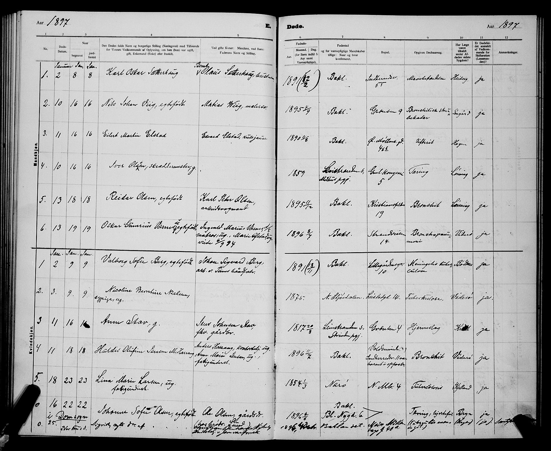 Ministerialprotokoller, klokkerbøker og fødselsregistre - Sør-Trøndelag, AV/SAT-A-1456/604/L0224: Parish register (copy) no. 604C07, 1894-1898