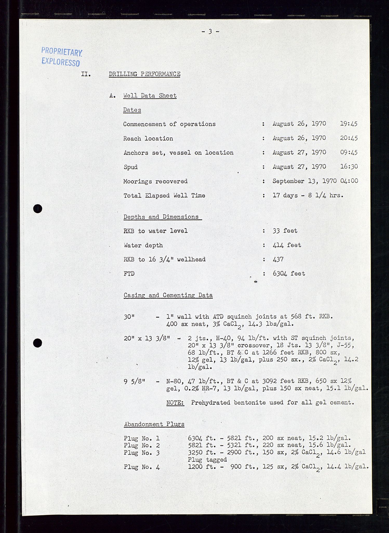 Pa 1512 - Esso Exploration and Production Norway Inc., AV/SAST-A-101917/E/Ea/L0013: Well 25/10-3 og Well 8/3-1, 1966-1975, p. 714