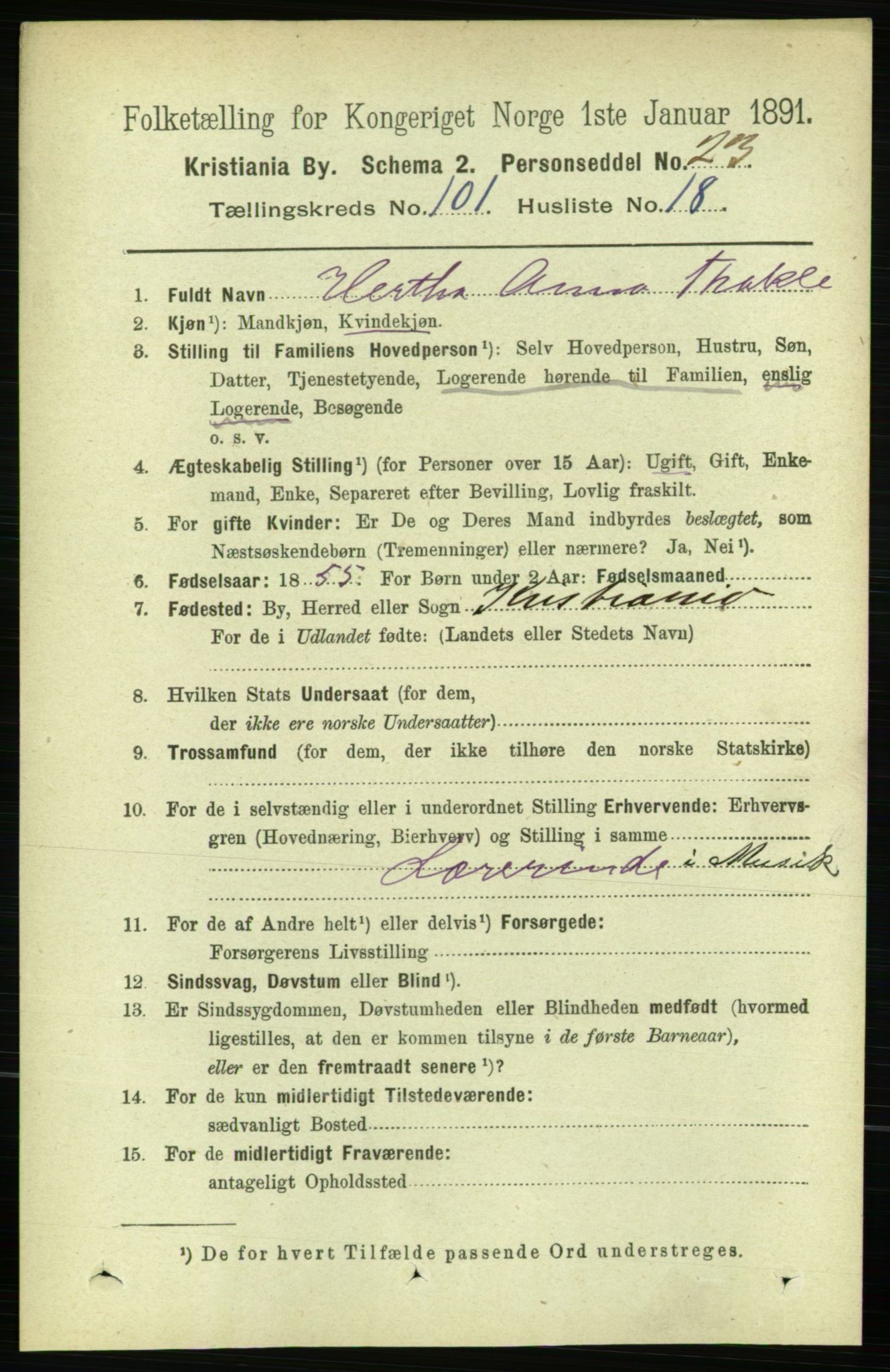 RA, 1891 census for 0301 Kristiania, 1891, p. 50459