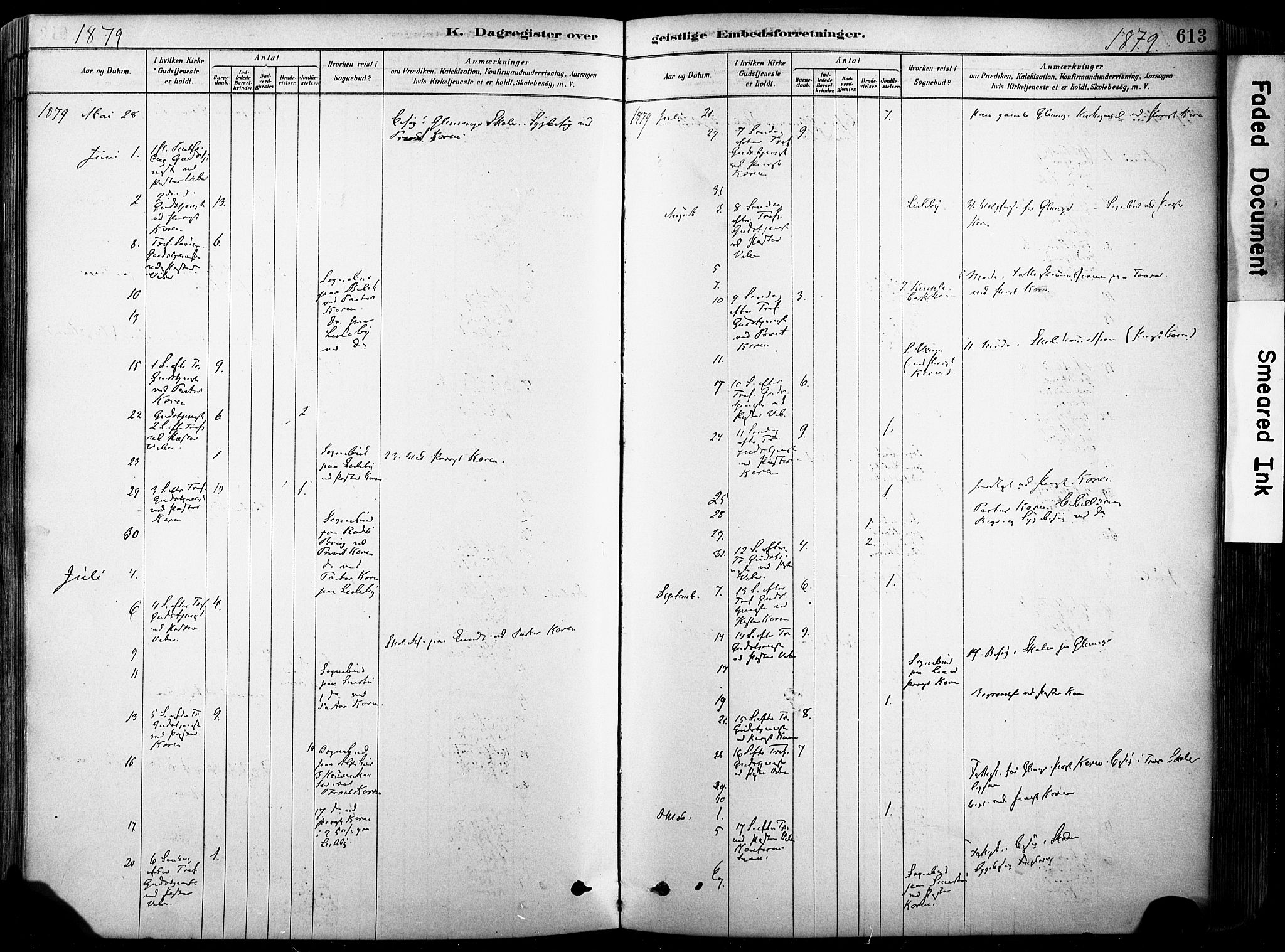 Glemmen prestekontor Kirkebøker, AV/SAO-A-10908/F/Fa/L0012: Parish register (official) no. 12, 1878-1973, p. 613