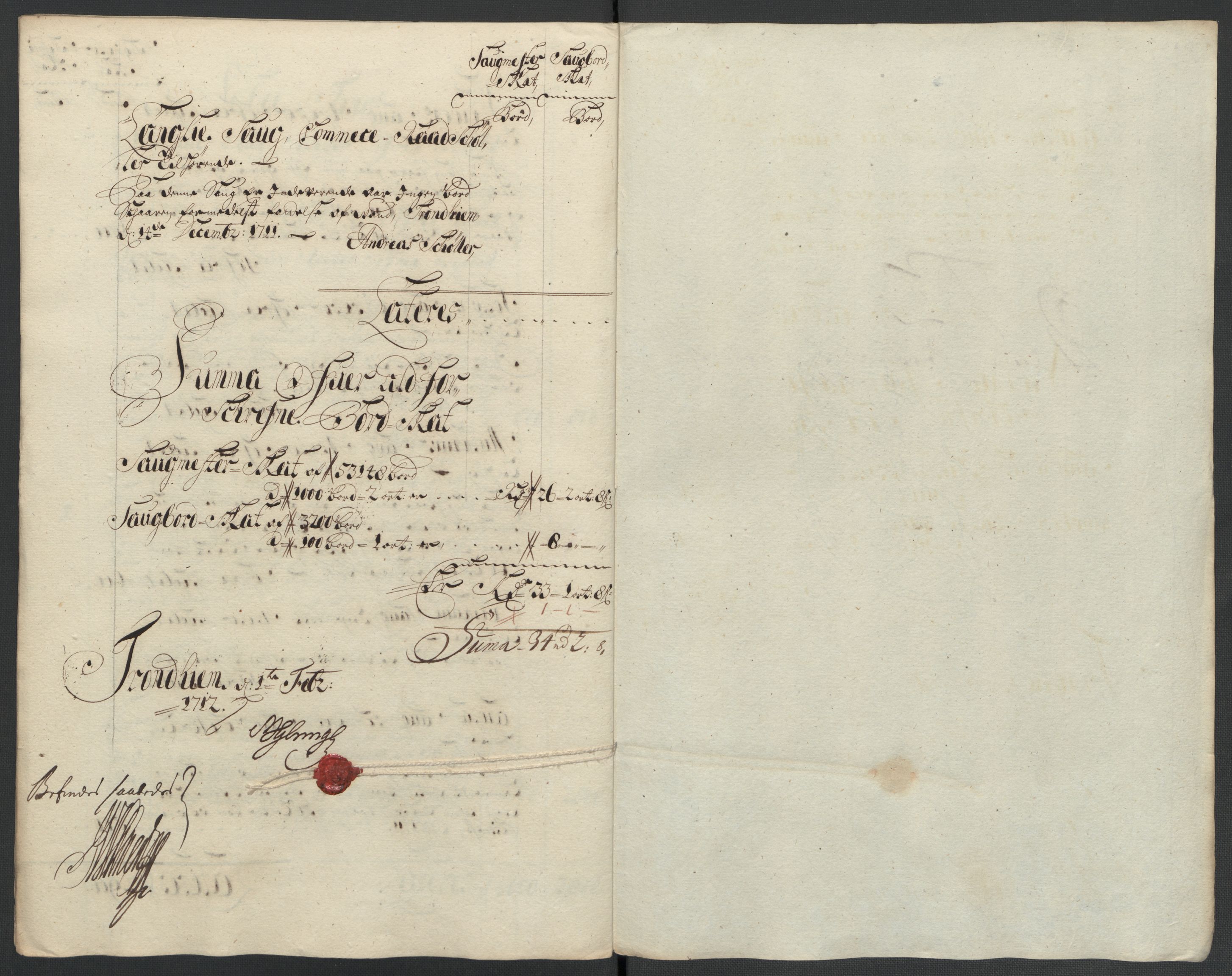Rentekammeret inntil 1814, Reviderte regnskaper, Fogderegnskap, RA/EA-4092/R61/L4112: Fogderegnskap Strinda og Selbu, 1711, p. 94