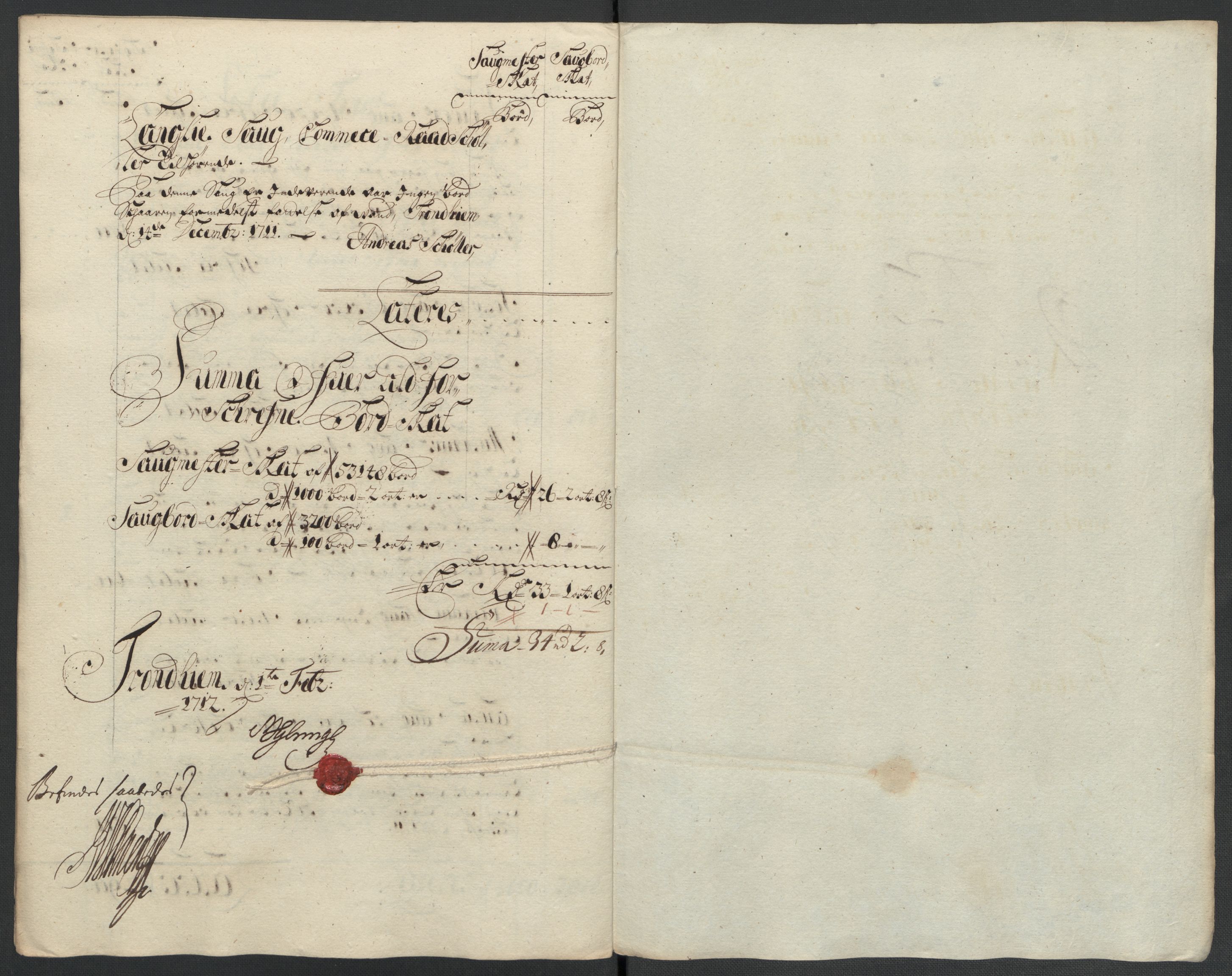 Rentekammeret inntil 1814, Reviderte regnskaper, Fogderegnskap, AV/RA-EA-4092/R61/L4112: Fogderegnskap Strinda og Selbu, 1711, p. 94