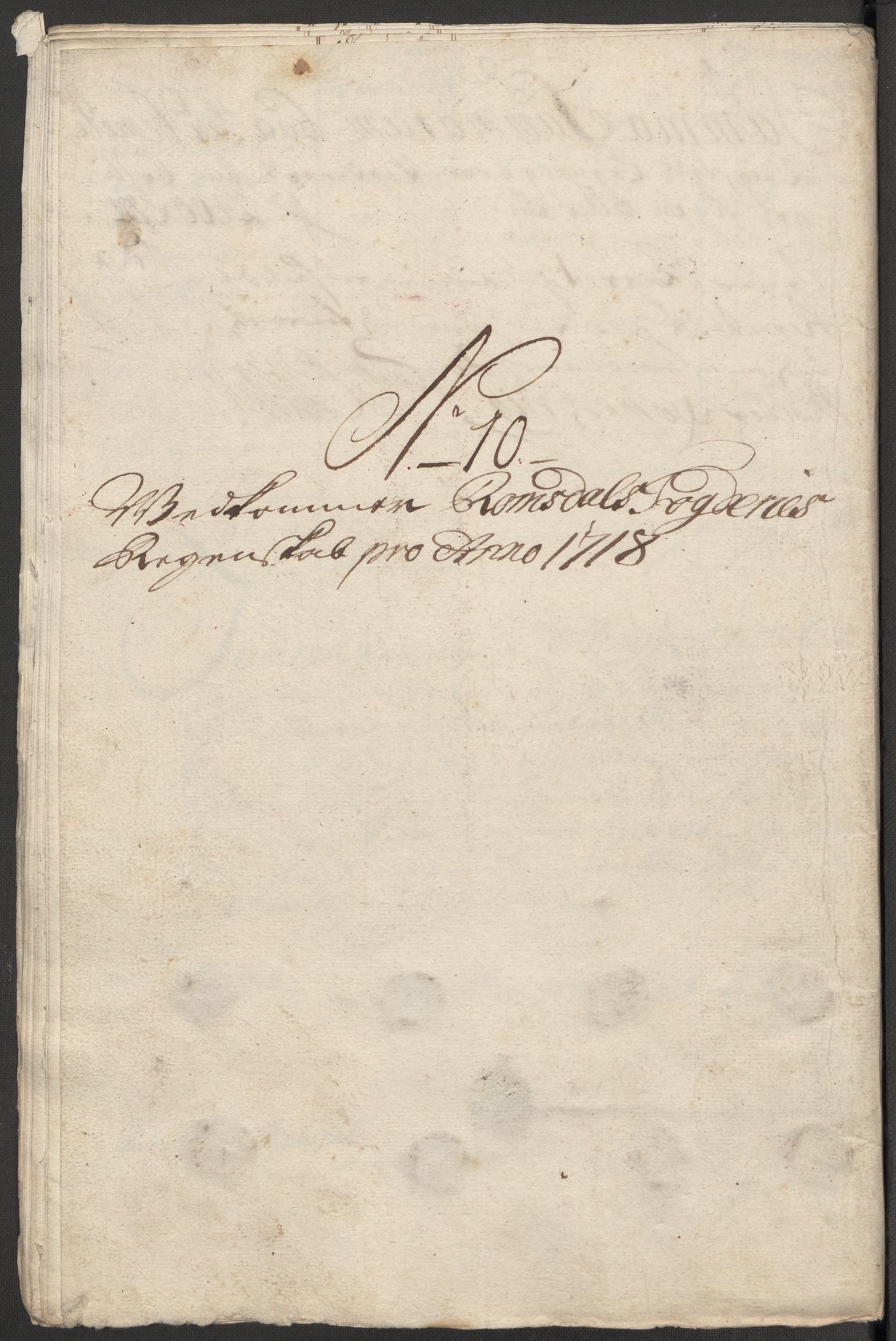 Rentekammeret inntil 1814, Reviderte regnskaper, Fogderegnskap, AV/RA-EA-4092/R55/L3665: Fogderegnskap Romsdal, 1718, p. 123