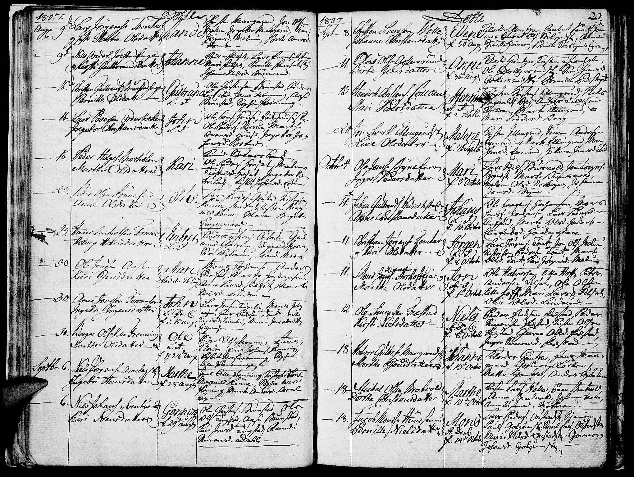 Romedal prestekontor, AV/SAH-PREST-004/K/L0001: Parish register (official) no. 1, 1799-1814, p. 29