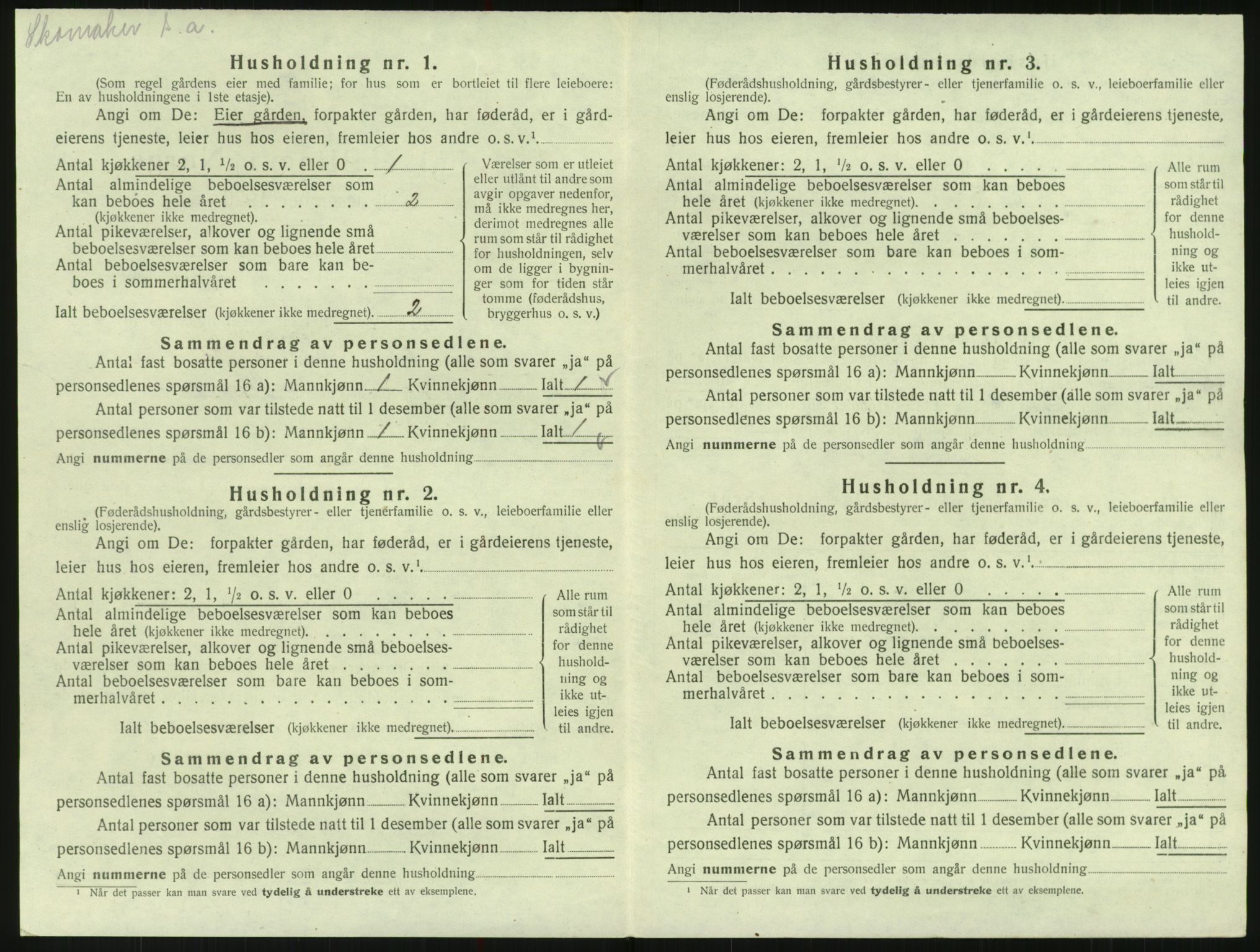 SAK, 1920 census for Randesund, 1920, p. 49