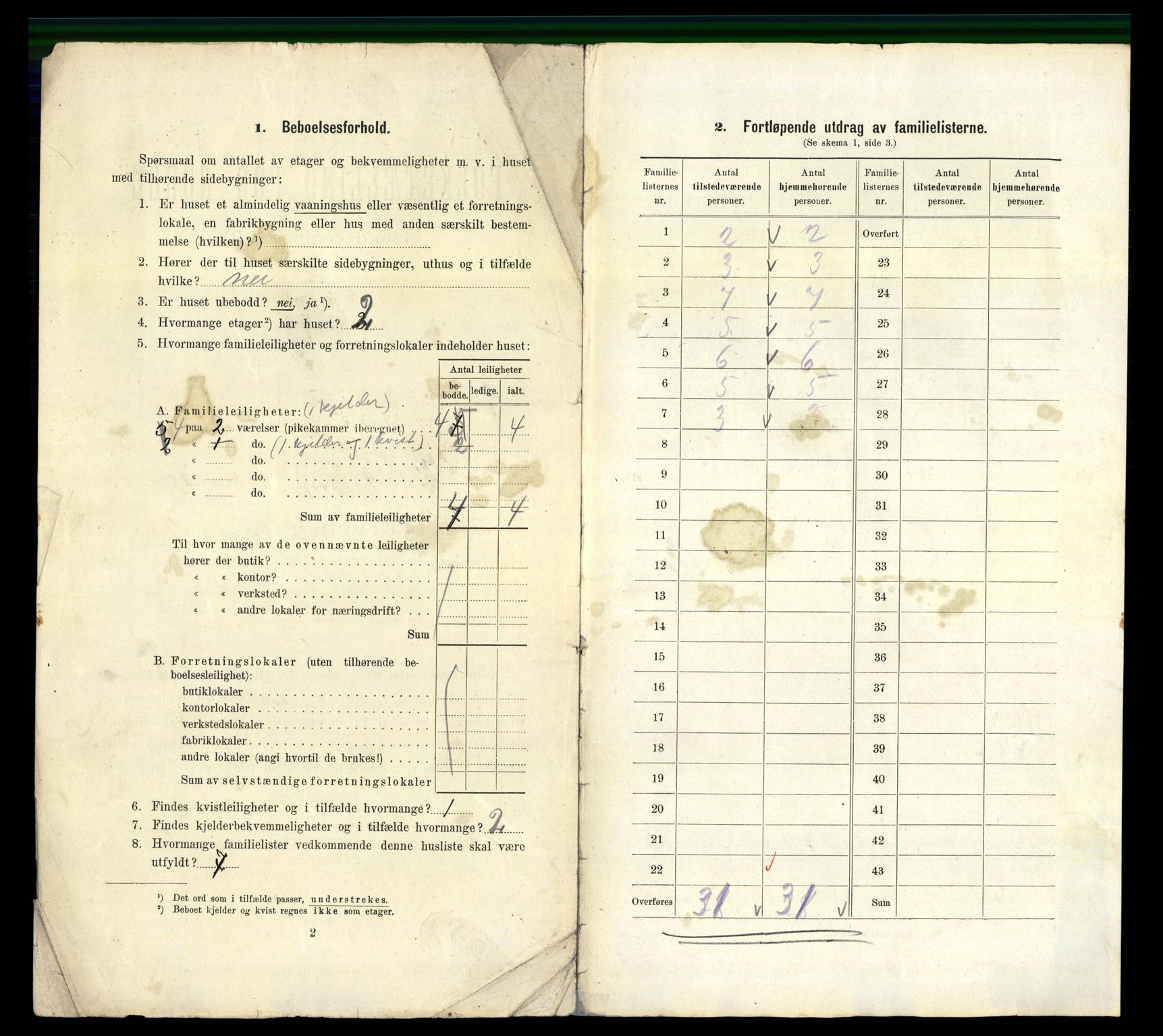 RA, 1910 census for Bergen, 1910, p. 25308