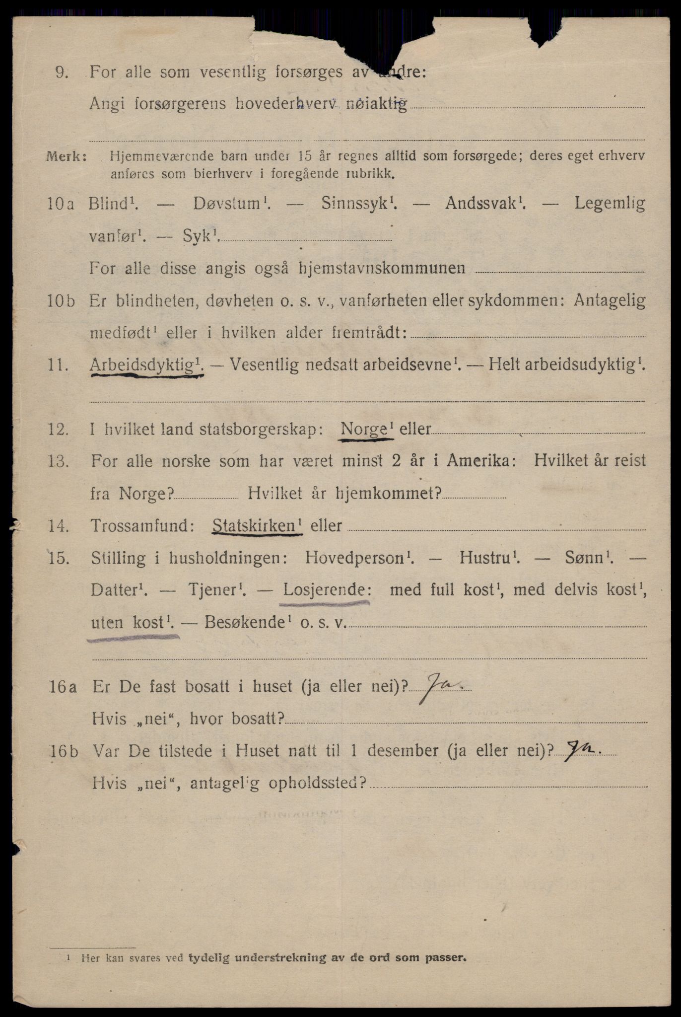 SAT, 1920 census for Trondheim, 1920, p. 44839