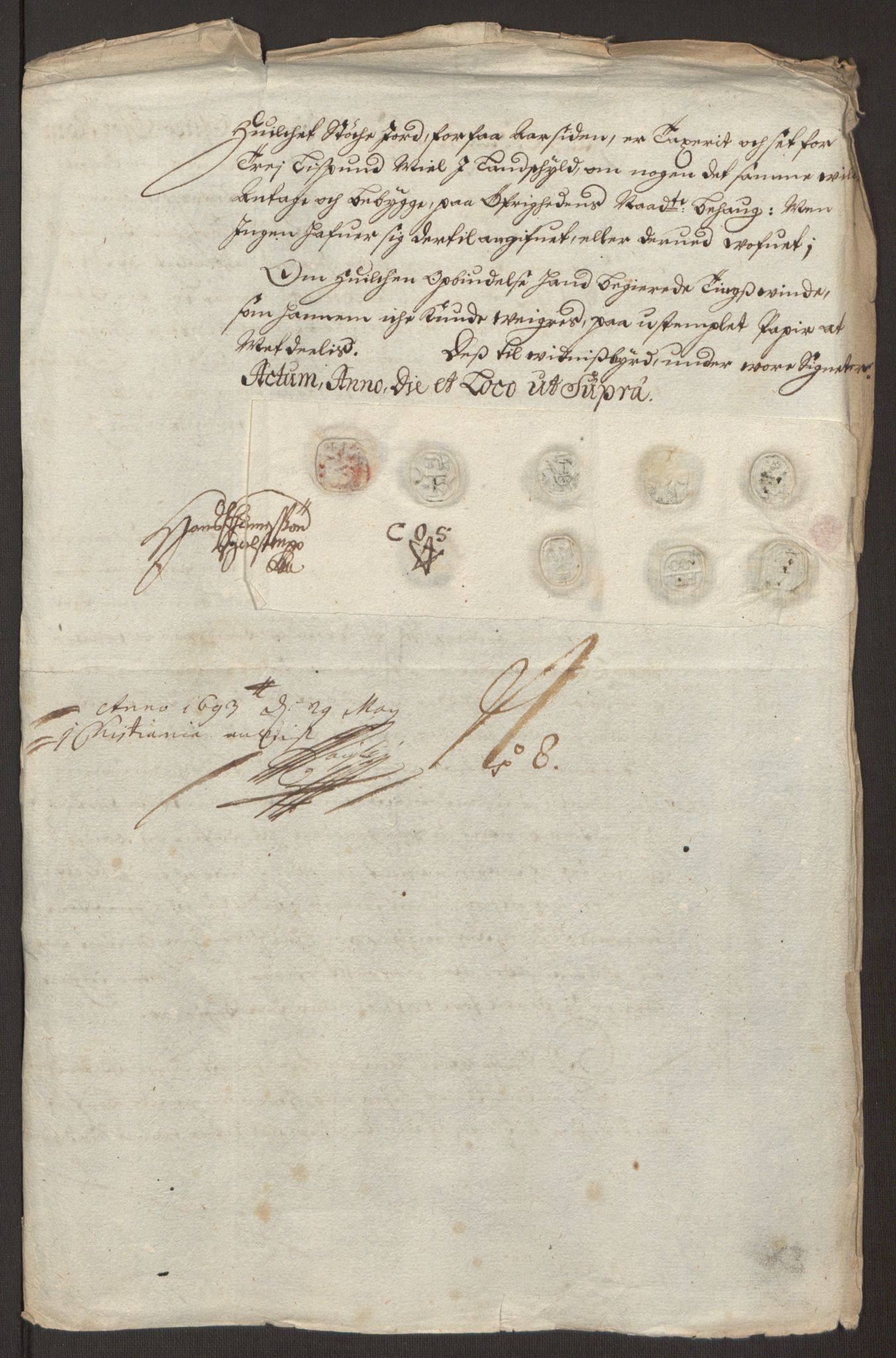 Rentekammeret inntil 1814, Reviderte regnskaper, Fogderegnskap, AV/RA-EA-4092/R13/L0830: Fogderegnskap Solør, Odal og Østerdal, 1692, p. 416