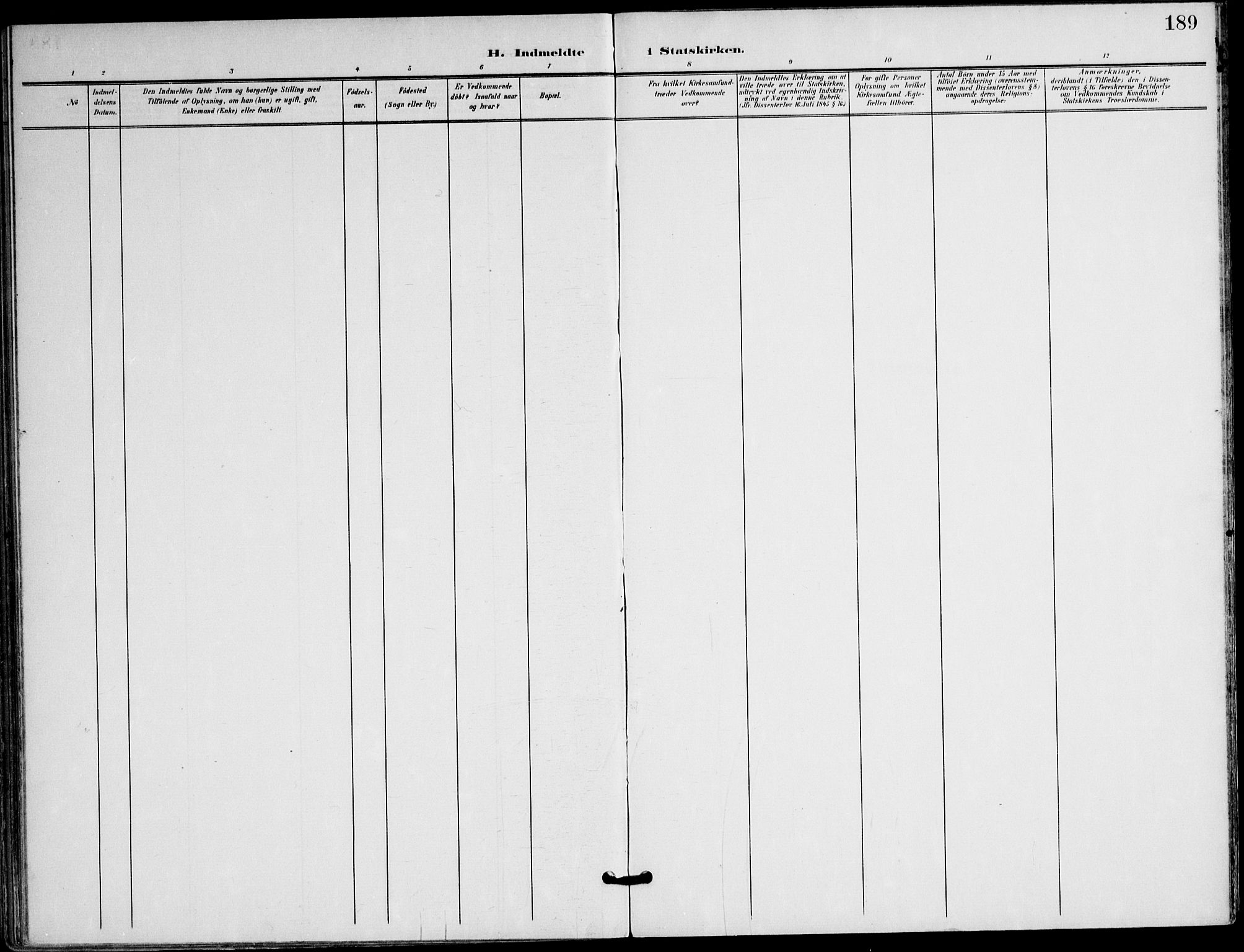 Ministerialprotokoller, klokkerbøker og fødselsregistre - Nordland, AV/SAT-A-1459/823/L0326: Parish register (official) no. 823A03, 1899-1919, p. 189