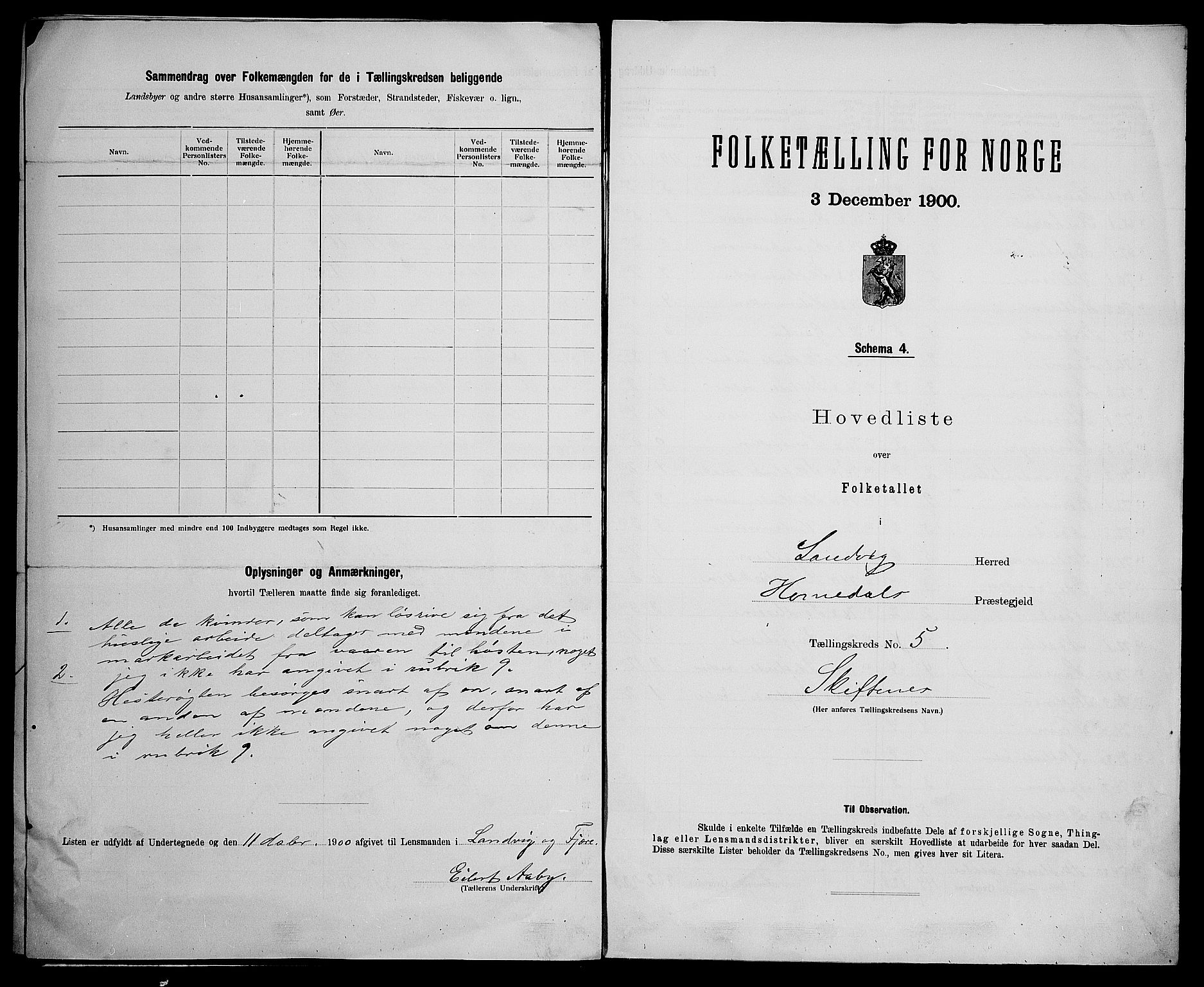 SAK, 1900 census for Landvik, 1900, p. 25