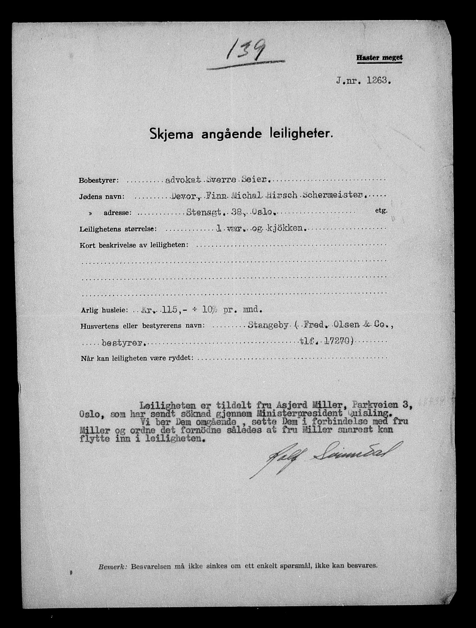 Justisdepartementet, Tilbakeføringskontoret for inndratte formuer, AV/RA-S-1564/H/Hc/Hcc/L0930: --, 1945-1947, p. 201