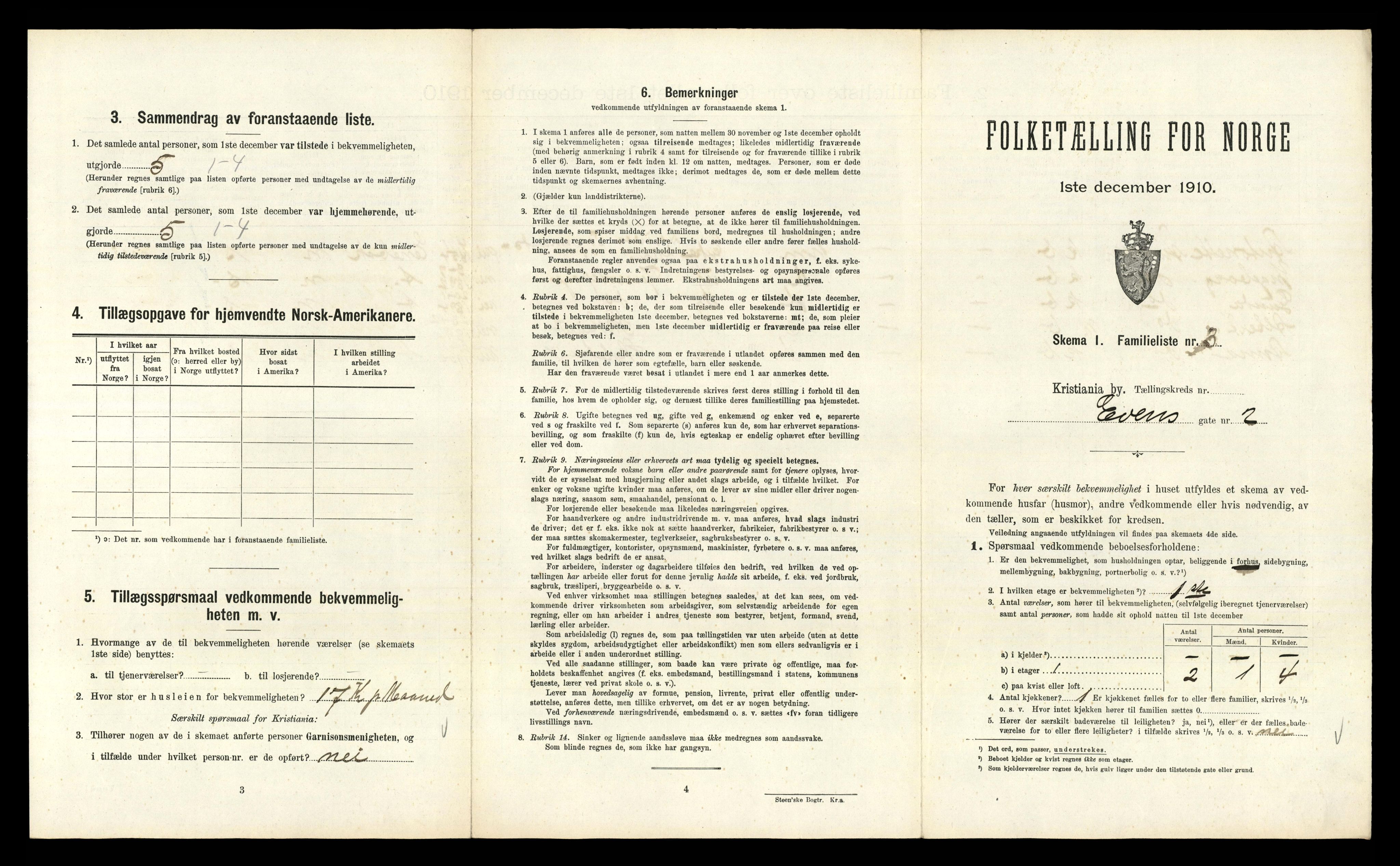 RA, 1910 census for Kristiania, 1910, p. 22619