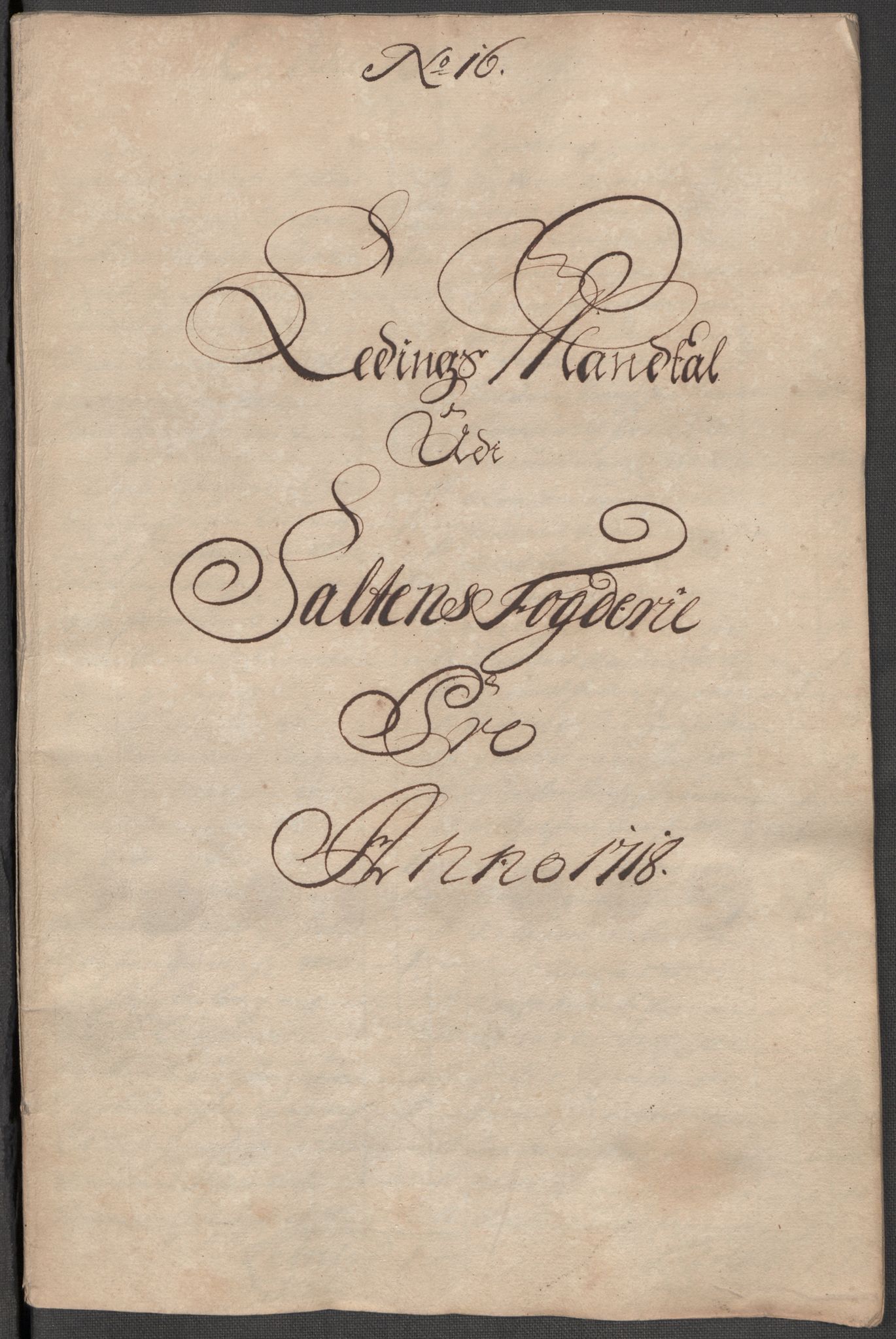 Rentekammeret inntil 1814, Reviderte regnskaper, Fogderegnskap, AV/RA-EA-4092/R66/L4588: Fogderegnskap Salten, 1718, p. 237