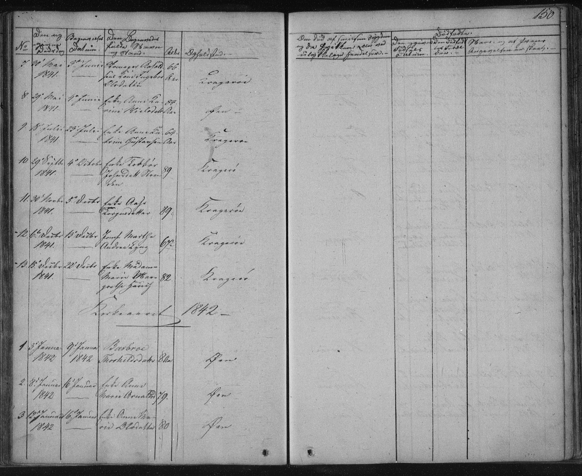 Kragerø kirkebøker, SAKO/A-278/F/Fa/L0005: Parish register (official) no. 5, 1832-1847, p. 150