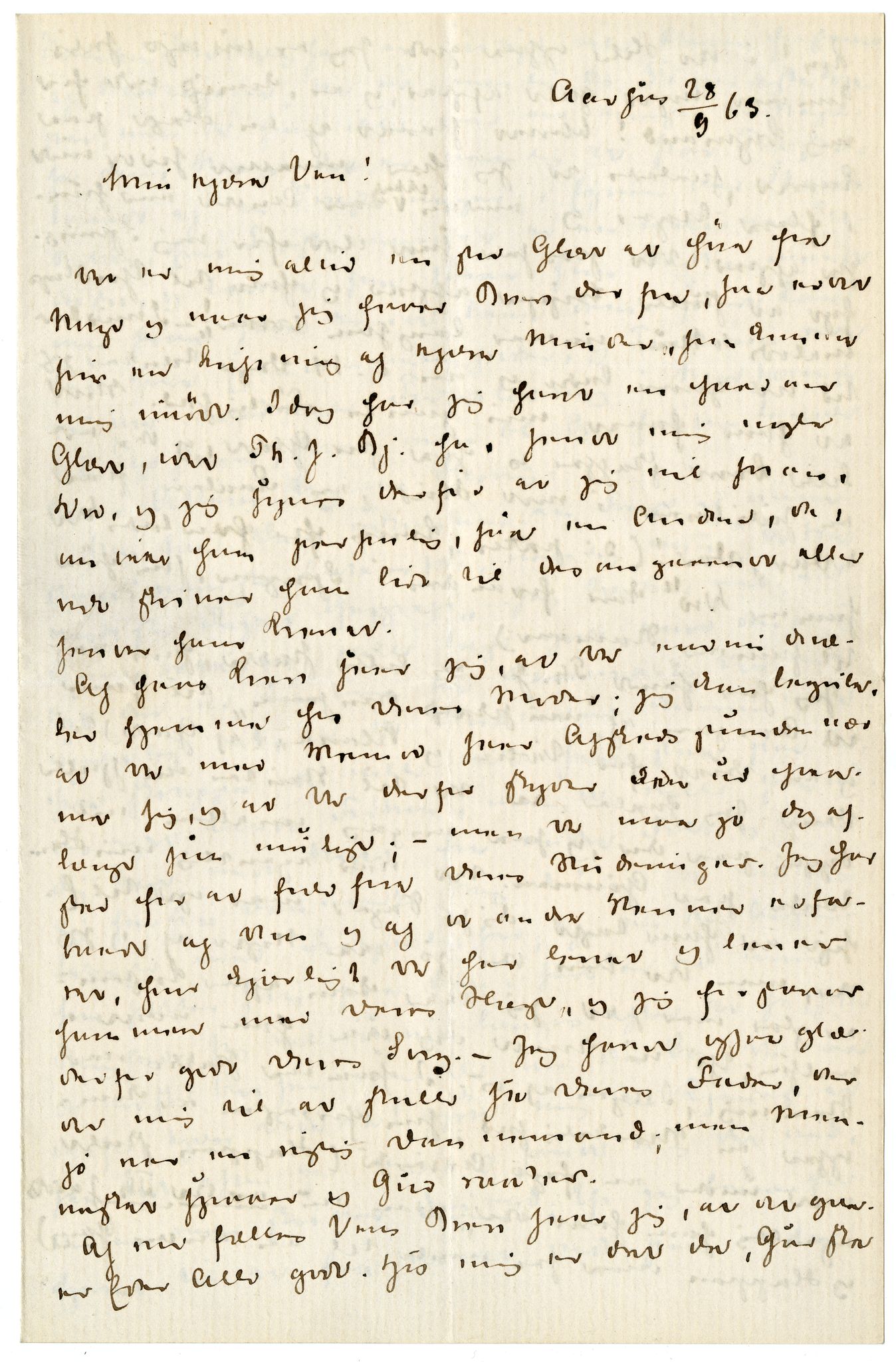Diderik Maria Aalls brevsamling, NF/Ark-1023/F/L0003: D.M. Aalls brevsamling. D - G, 1797-1889