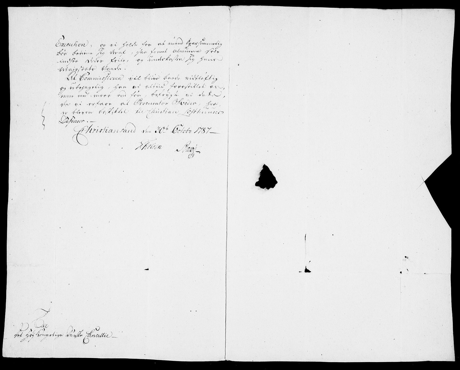 Danske Kanselli, Skapsaker, AV/RA-EA-4061/F/L0097: Skap 16, pakke 7 III, 1787, p. 243