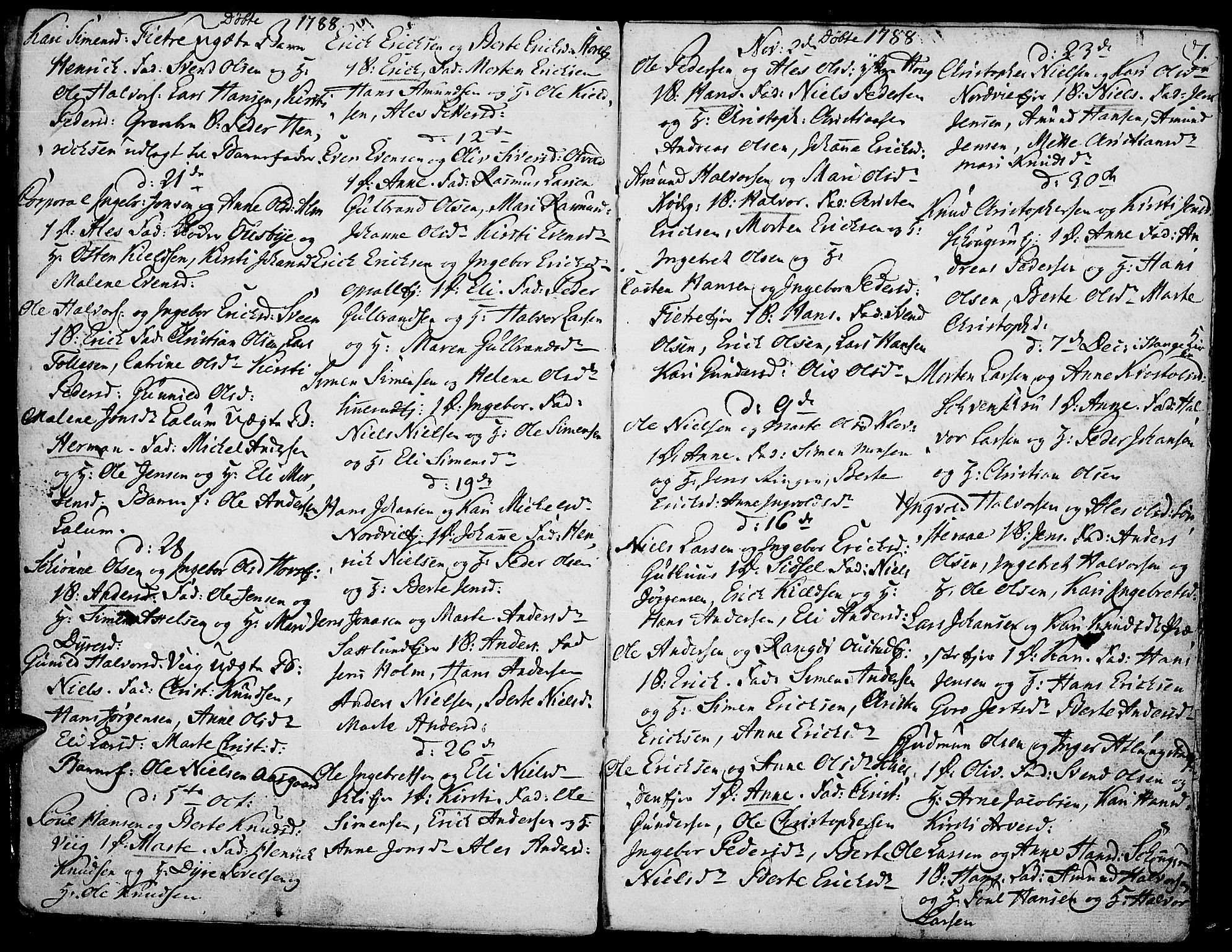 Stange prestekontor, AV/SAH-PREST-002/K/L0007: Parish register (official) no. 7, 1788-1813, p. 6-7