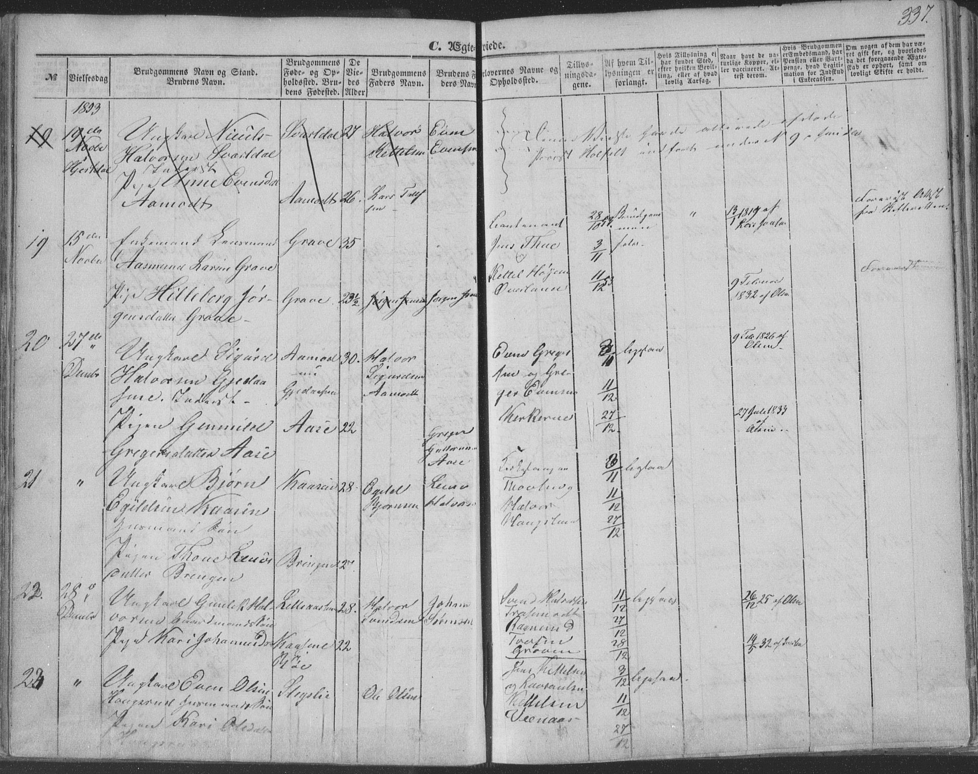 Seljord kirkebøker, SAKO/A-20/F/Fa/L012b: Parish register (official) no. I 12B, 1850-1865, p. 337