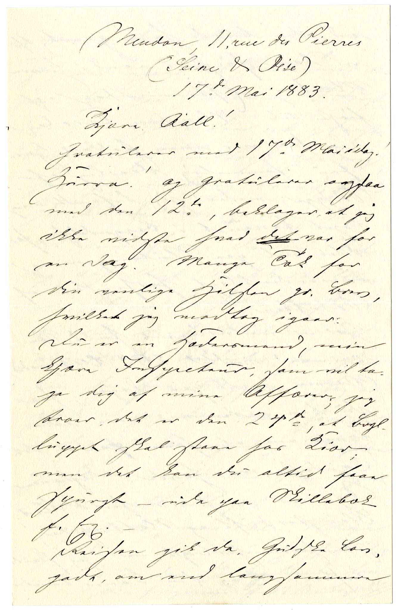 Diderik Maria Aalls brevsamling, NF/Ark-1023/F/L0001: D.M. Aalls brevsamling. A - B, 1738-1889, p. 551