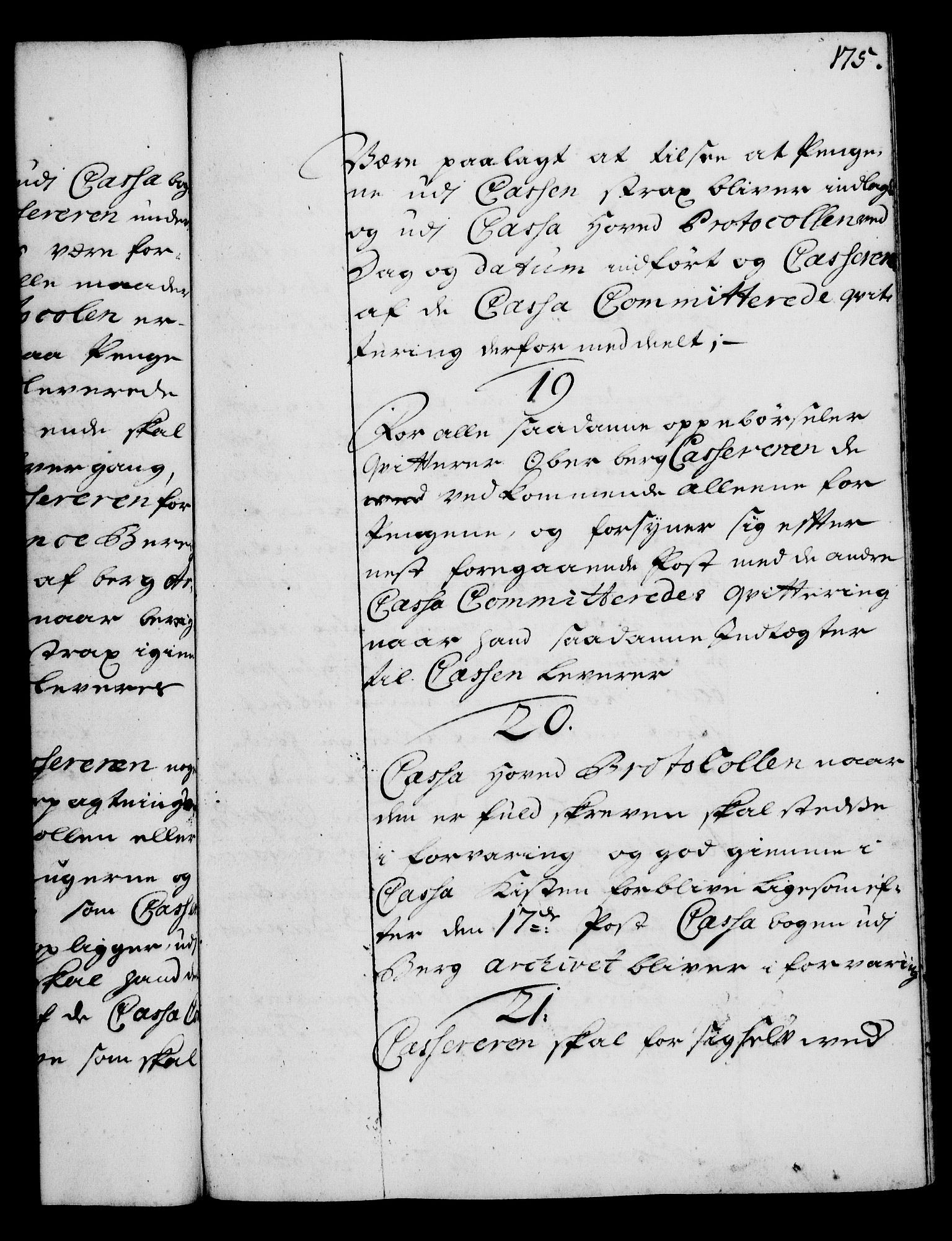 Rentekammeret, Kammerkanselliet, RA/EA-3111/G/Gg/Gga/L0003: Norsk ekspedisjonsprotokoll med register (merket RK 53.3), 1727-1734, p. 175