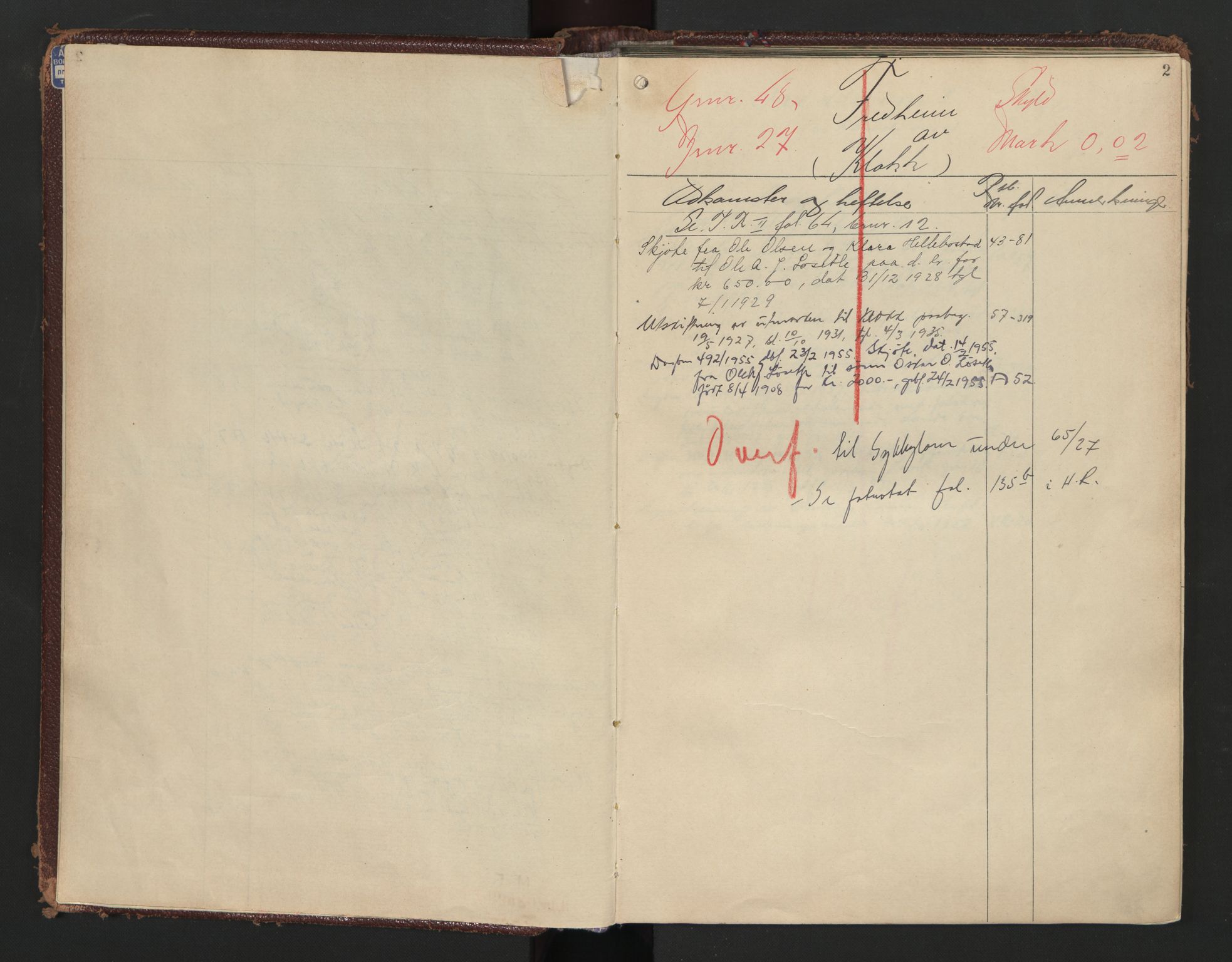 Nordre Sunnmøre sorenskriveri, AV/SAT-A-0006/1/2/2A/L0016: Mortgage register no. 16, 1928-1928, p. 2