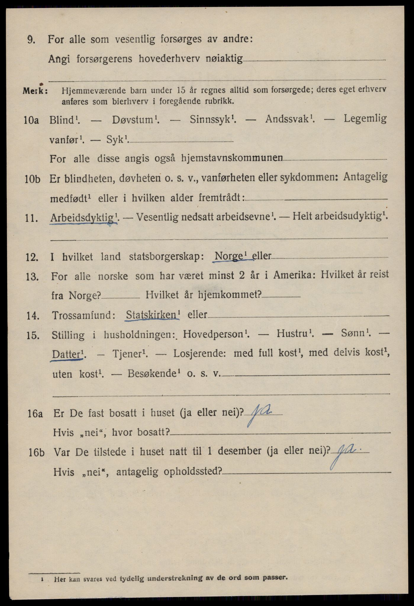 SAT, 1920 census for Bolsøy, 1920, p. 9614