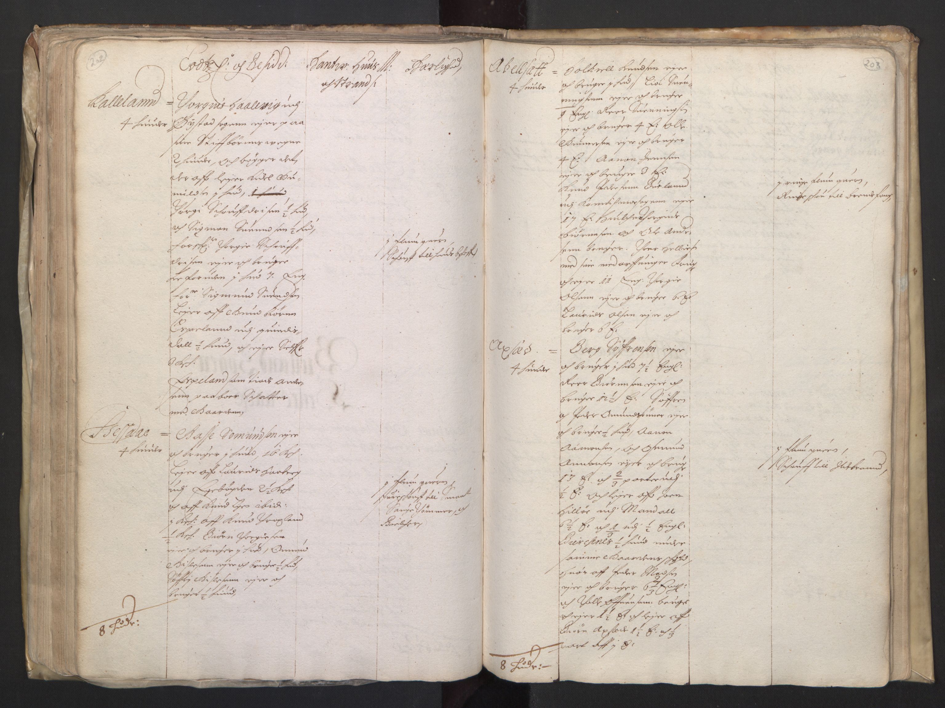 Rentekammeret inntil 1814, Realistisk ordnet avdeling, AV/RA-EA-4070/L/L0020/0004: Agder lagdømme: / Alminnelig jordebok. Lista len, 1661, p. 202-203