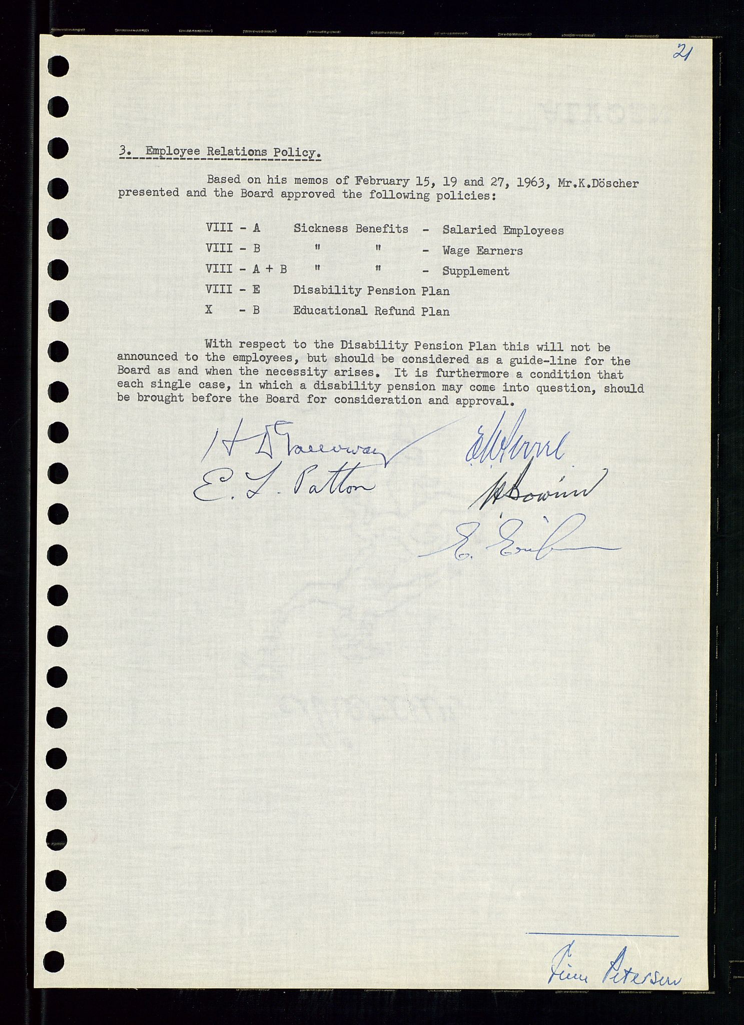 Pa 0982 - Esso Norge A/S, AV/SAST-A-100448/A/Aa/L0001/0004: Den administrerende direksjon Board minutes (styrereferater) / Den administrerende direksjon Board minutes (styrereferater), 1963-1964, p. 242