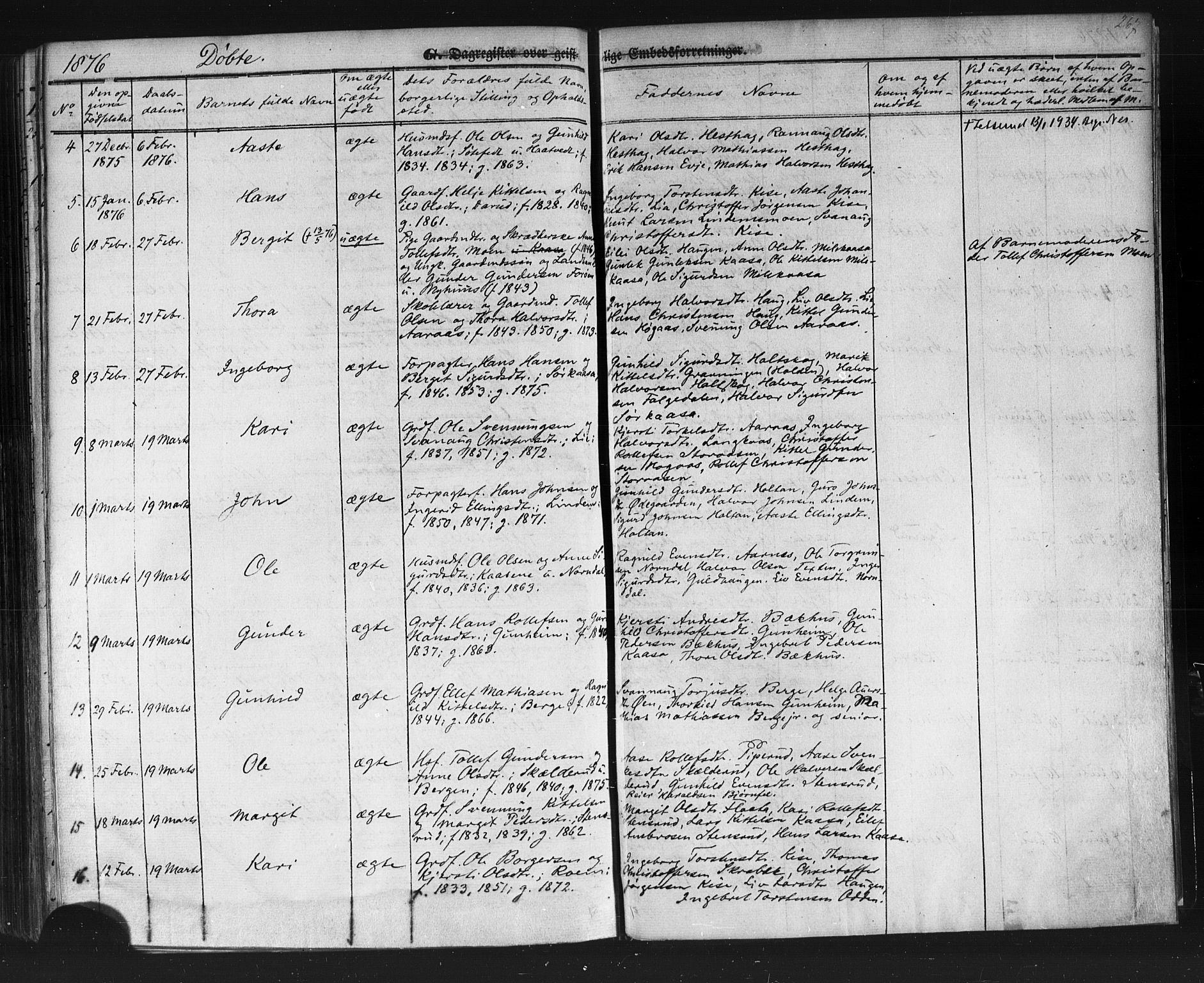 Sauherad kirkebøker, SAKO/A-298/F/Fb/L0001: Parish register (official) no. II 1, 1851-1877, p. 267