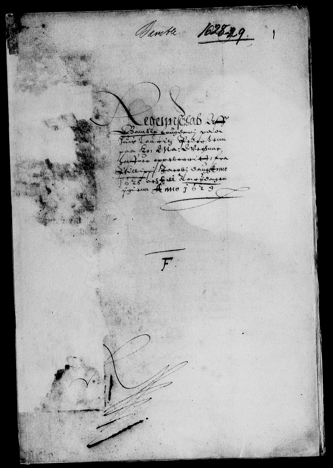 Rentekammeret inntil 1814, Reviderte regnskaper, Lensregnskaper, AV/RA-EA-5023/R/Rb/Rbp/L0012: Bratsberg len, 1627-1629