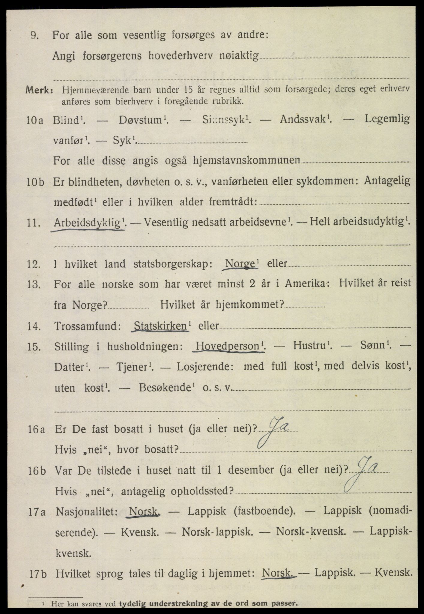 SAT, 1920 census for Egge, 1920, p. 3881