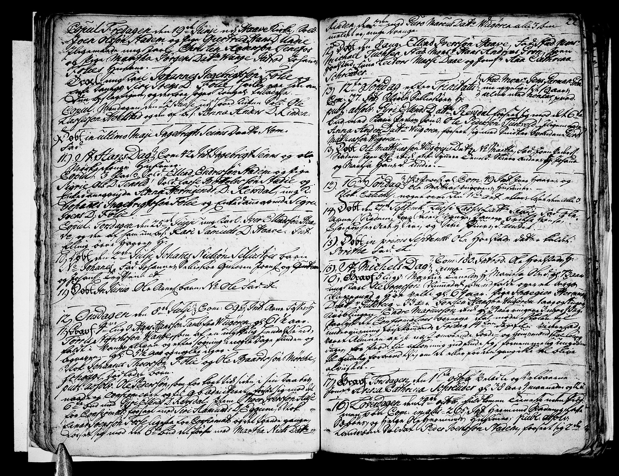 Vik sokneprestembete, SAB/A-81501: Parish register (official) no. A 3 /1, 1755-1771, p. 22