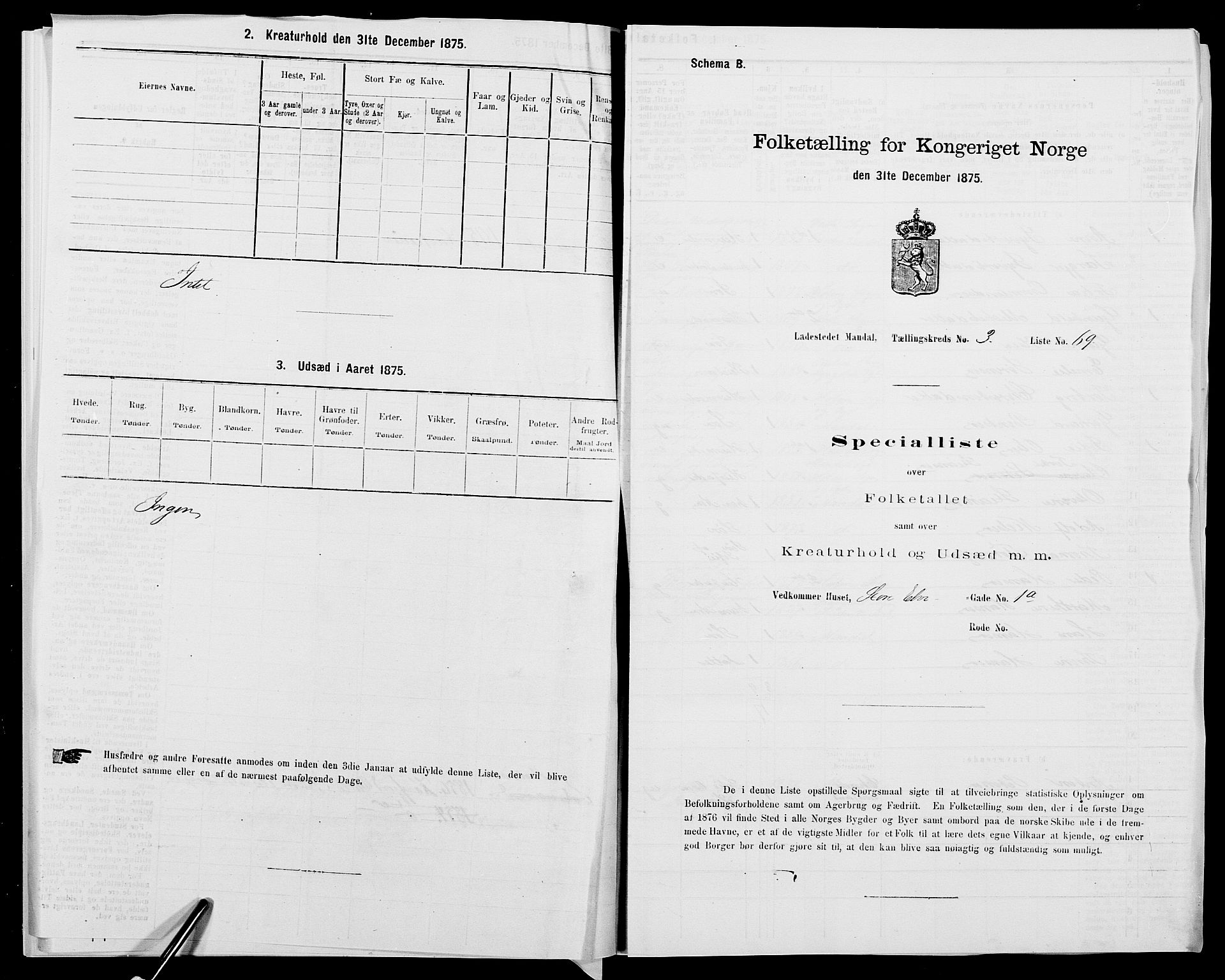 SAK, 1875 census for 1002B Mandal/Mandal, 1875, p. 157