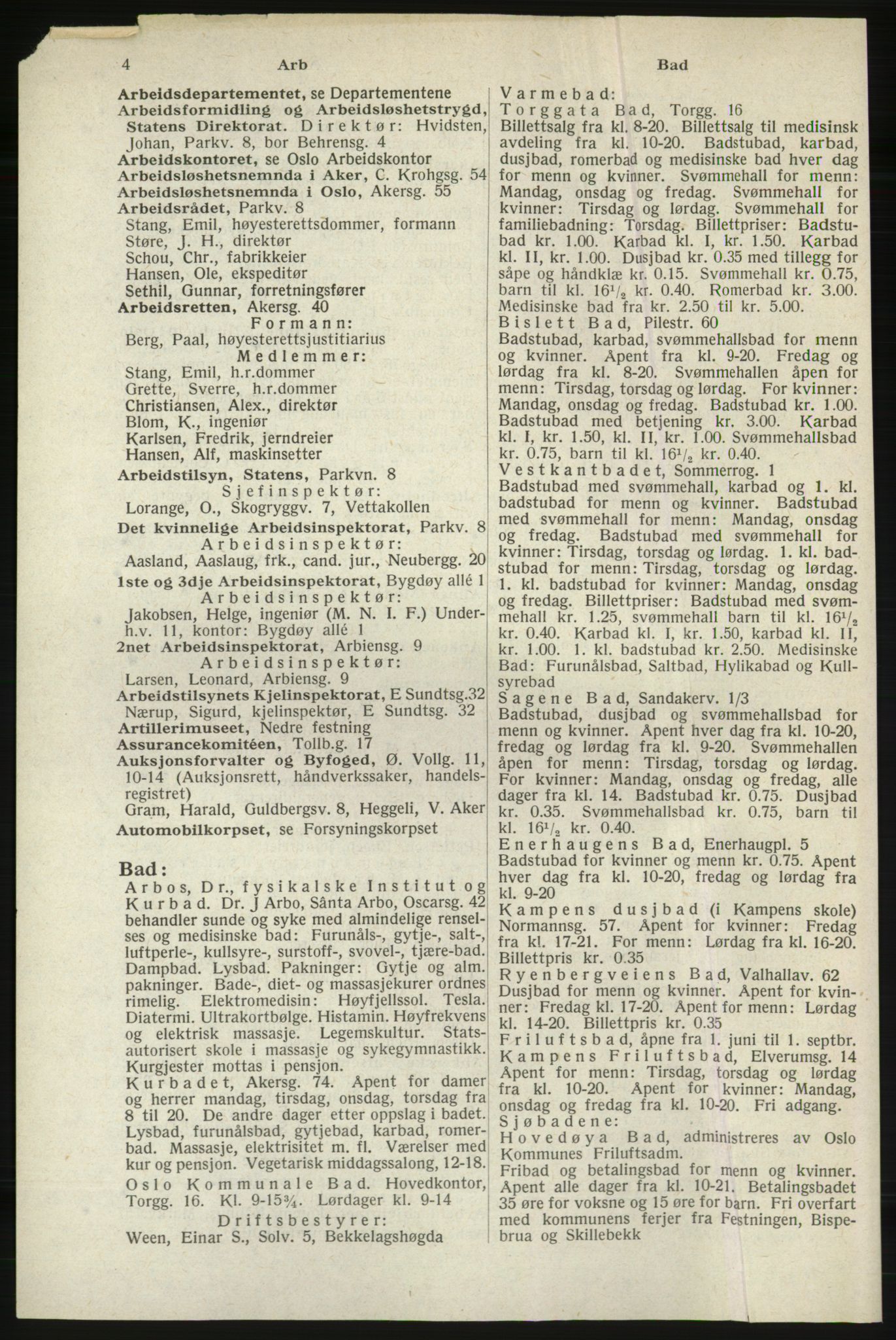 Kristiania/Oslo adressebok, PUBL/-, 1940, p. 20
