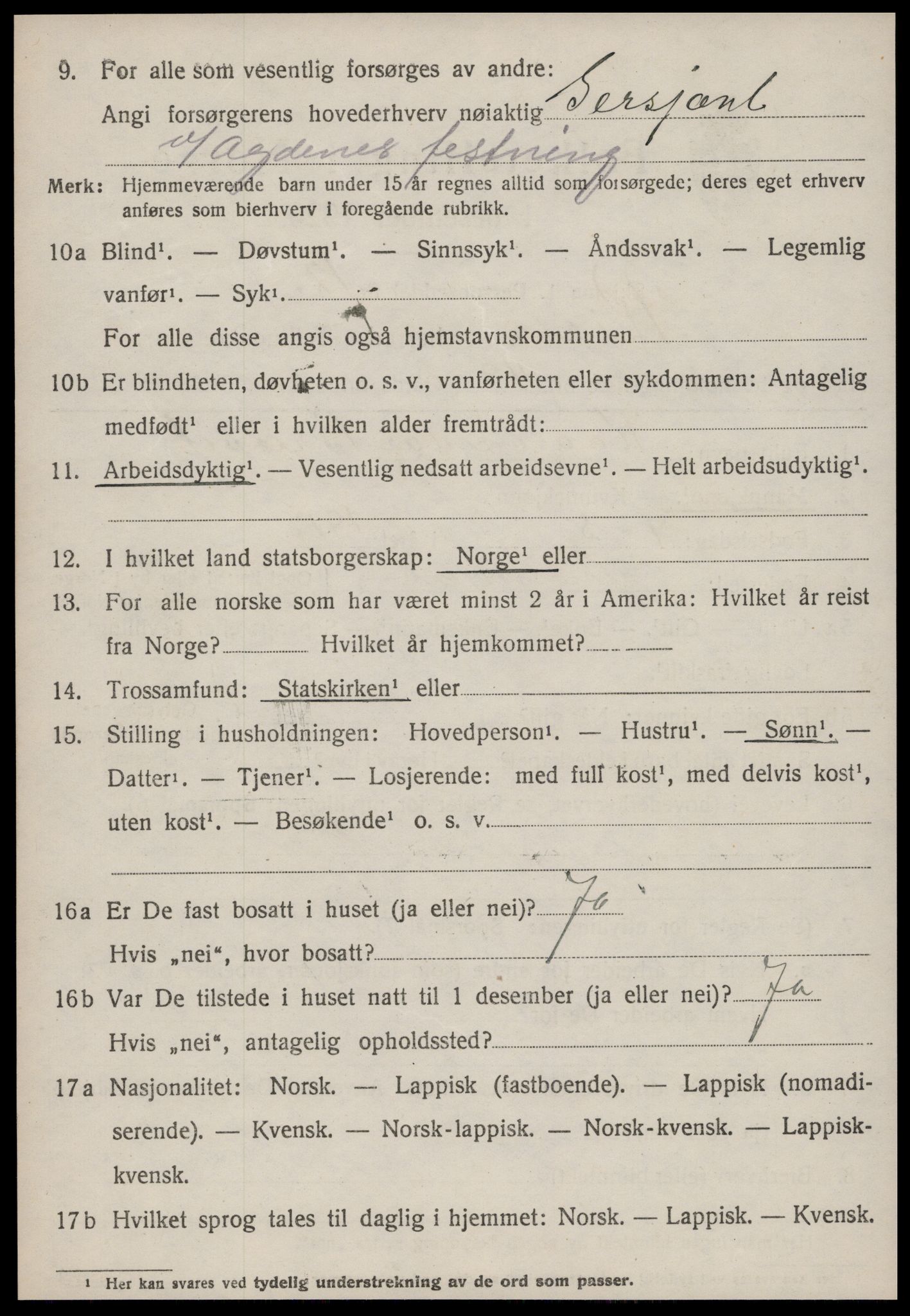 SAT, 1920 census for Rissa, 1920, p. 2276