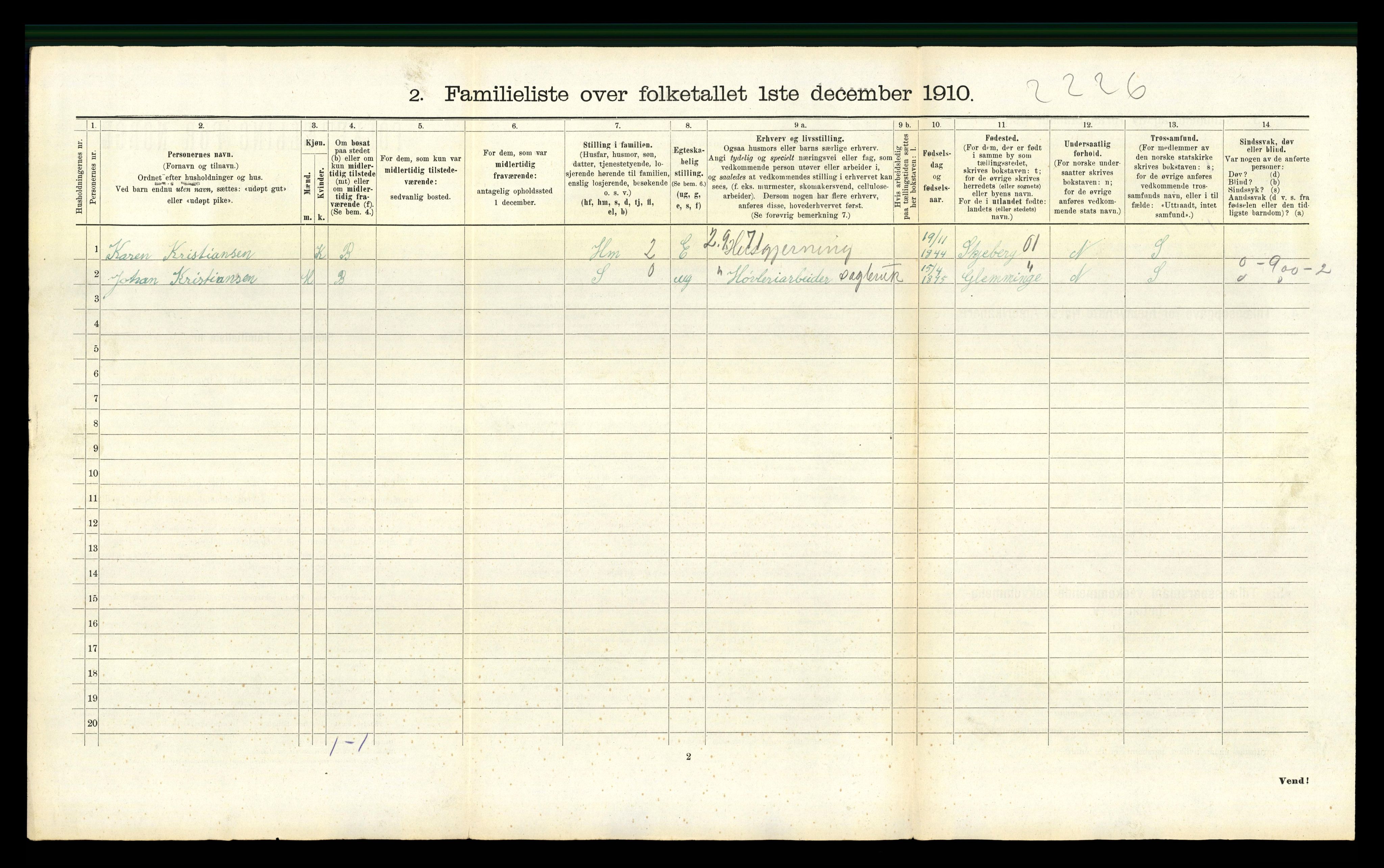 RA, 1910 census for Fredrikstad, 1910, p. 7005