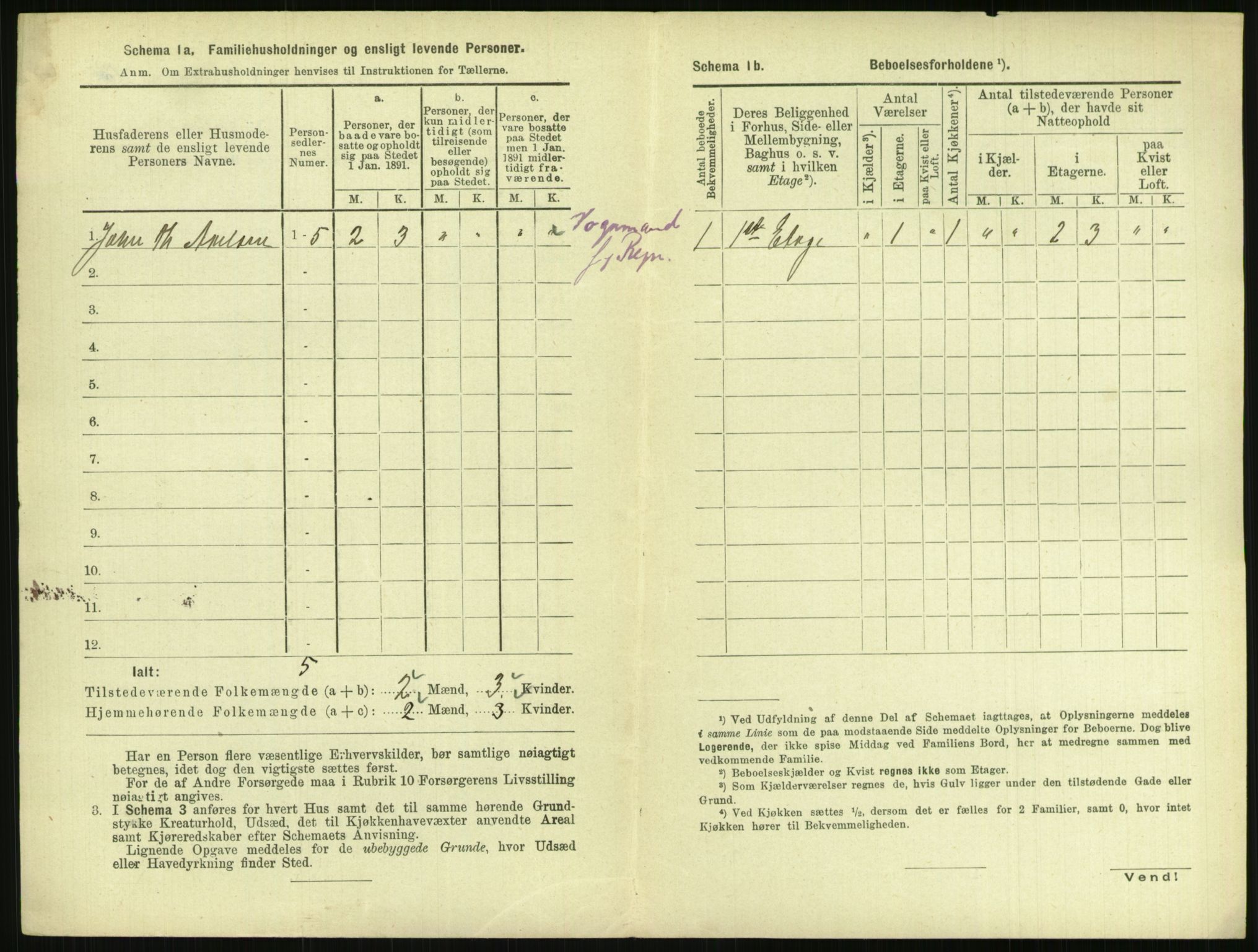 RA, 1891 census for 0901 Risør, 1891, p. 322