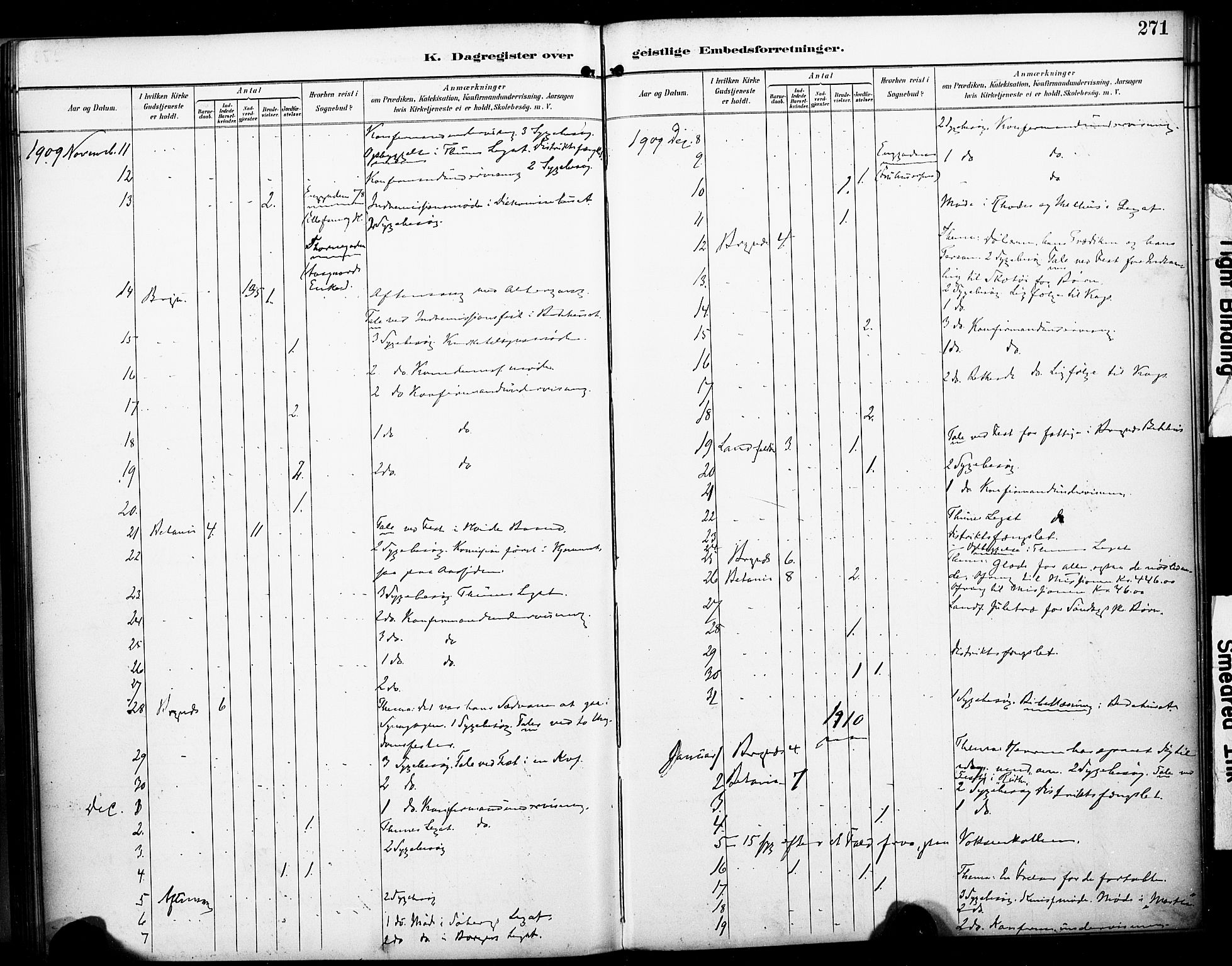 Bragernes kirkebøker, SAKO/A-6/F/Fc/L0006: Parish register (official) no. III 6, 1888-1899, p. 271