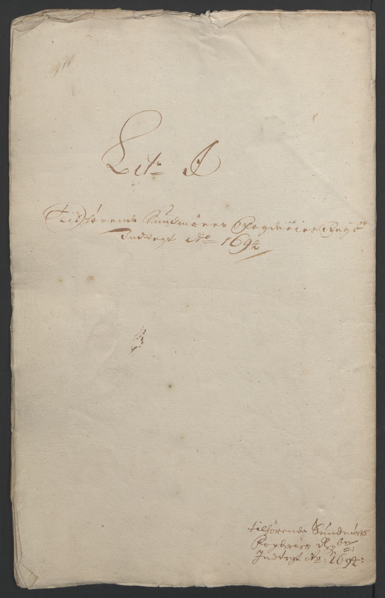 Rentekammeret inntil 1814, Reviderte regnskaper, Fogderegnskap, RA/EA-4092/R54/L3555: Fogderegnskap Sunnmøre, 1694-1695, p. 175
