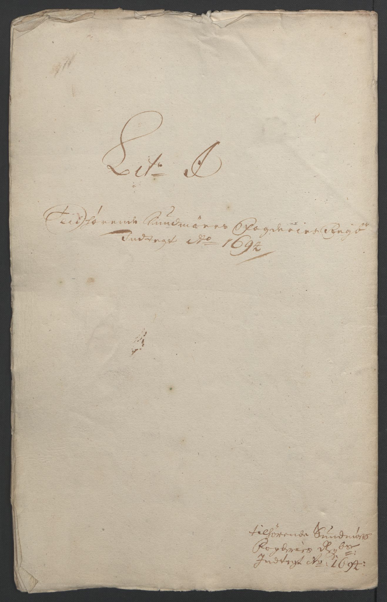 Rentekammeret inntil 1814, Reviderte regnskaper, Fogderegnskap, AV/RA-EA-4092/R54/L3555: Fogderegnskap Sunnmøre, 1694-1695, p. 175