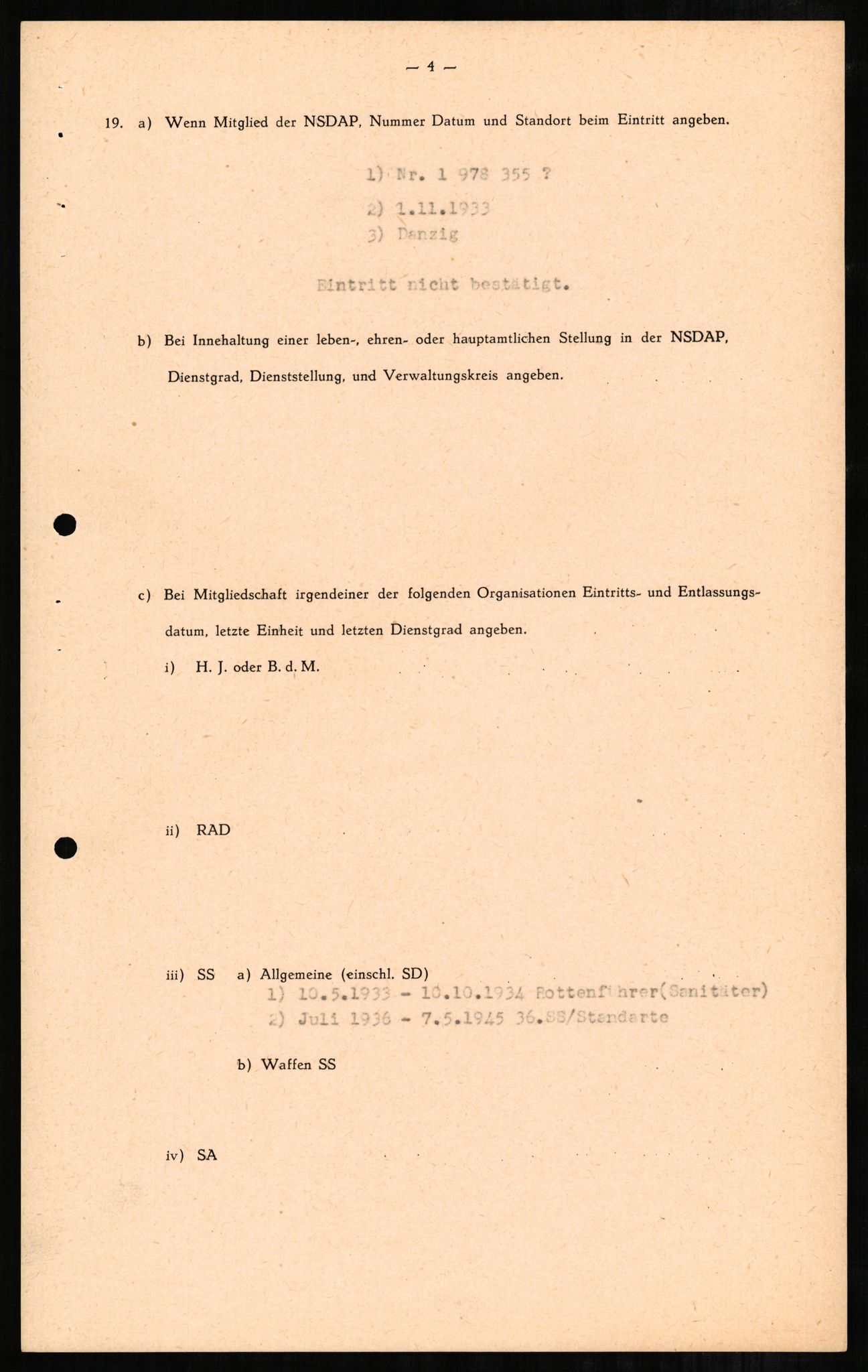 Forsvaret, Forsvarets overkommando II, AV/RA-RAFA-3915/D/Db/L0001: CI Questionaires. Tyske okkupasjonsstyrker i Norge. Tyskere., 1945-1946, p. 563