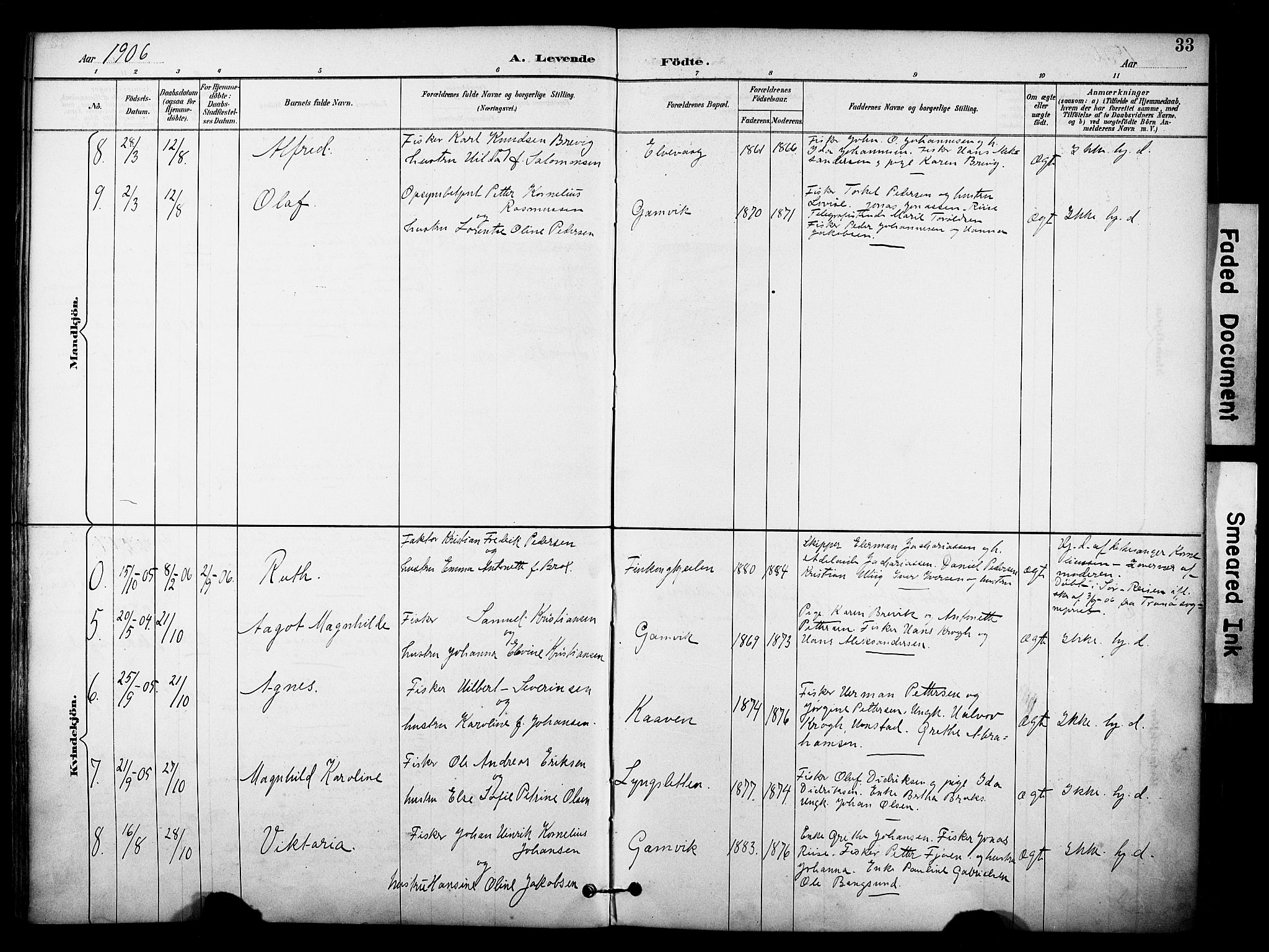 Tana sokneprestkontor, AV/SATØ-S-1334/H/Ha/L0006kirke: Parish register (official) no. 6, 1892-1908, p. 33