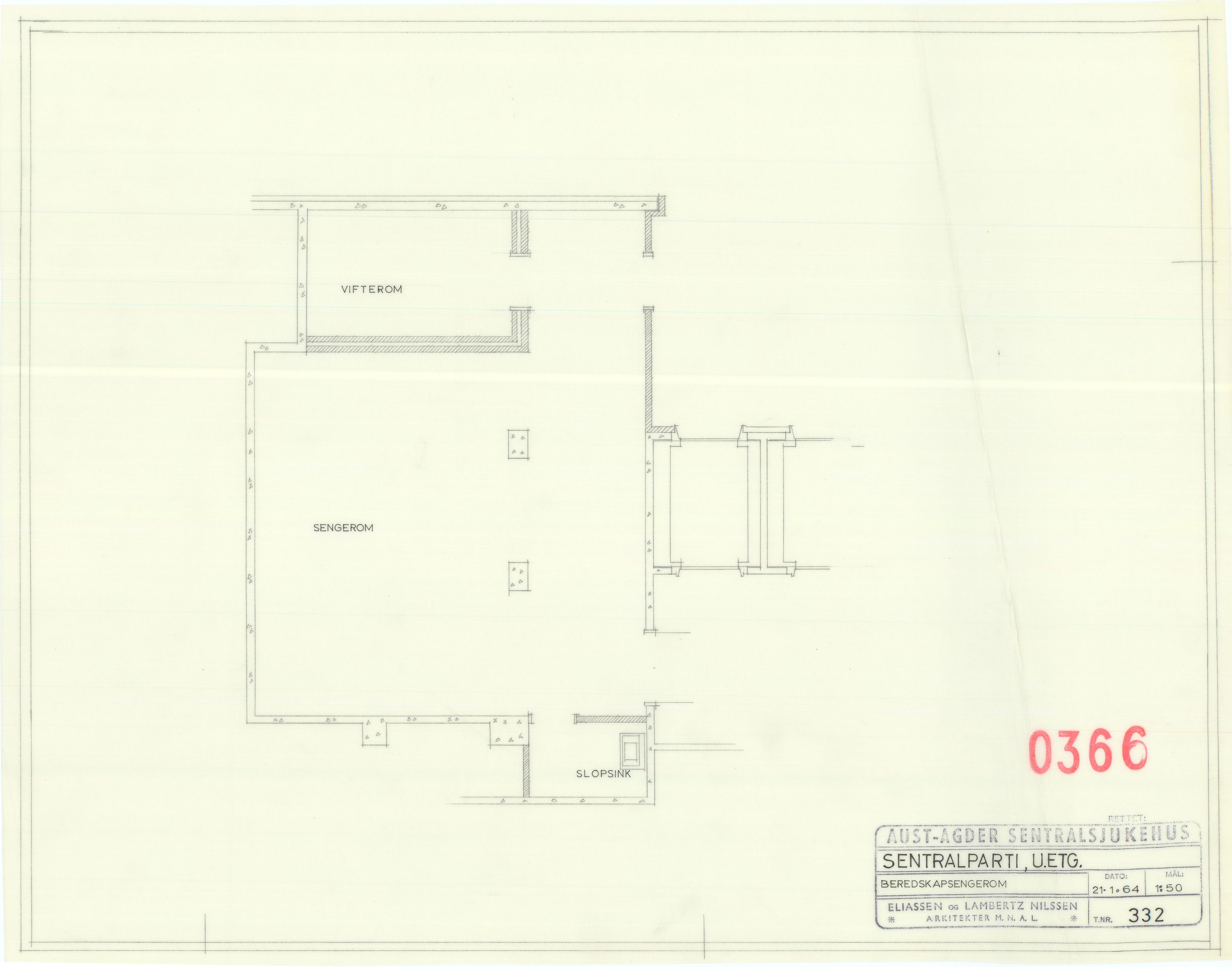 Eliassen og Lambertz-Nilssen Arkitekter, AAKS/PA-2983/T/T01/L0006: Tegningskogger 0366, 1960-1966, p. 28